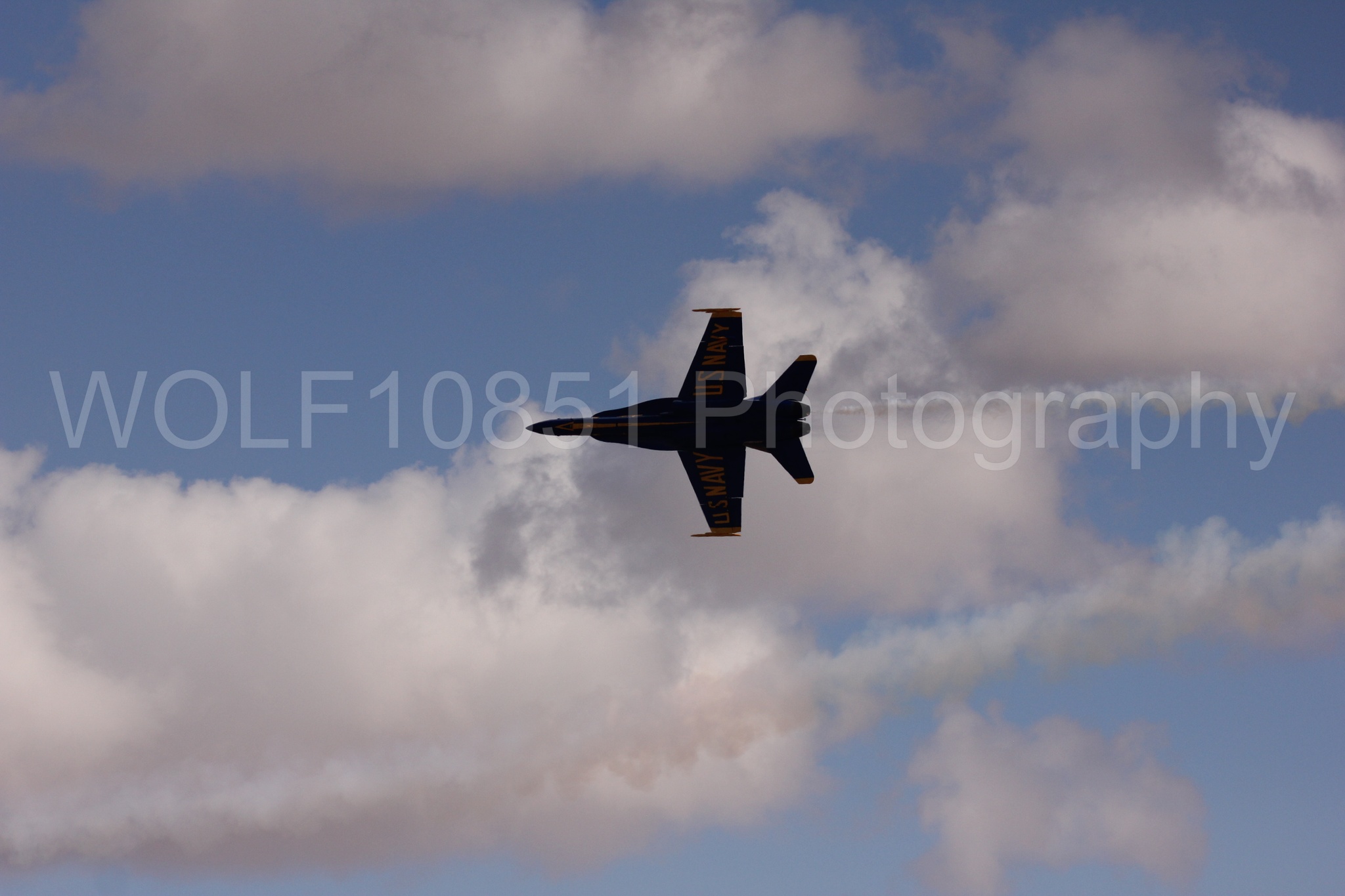 Aviation photography by WOLF10851 featuring F-18 Hornet, Blue Angels, California Capital Airshow 2016, Blue and Gold.