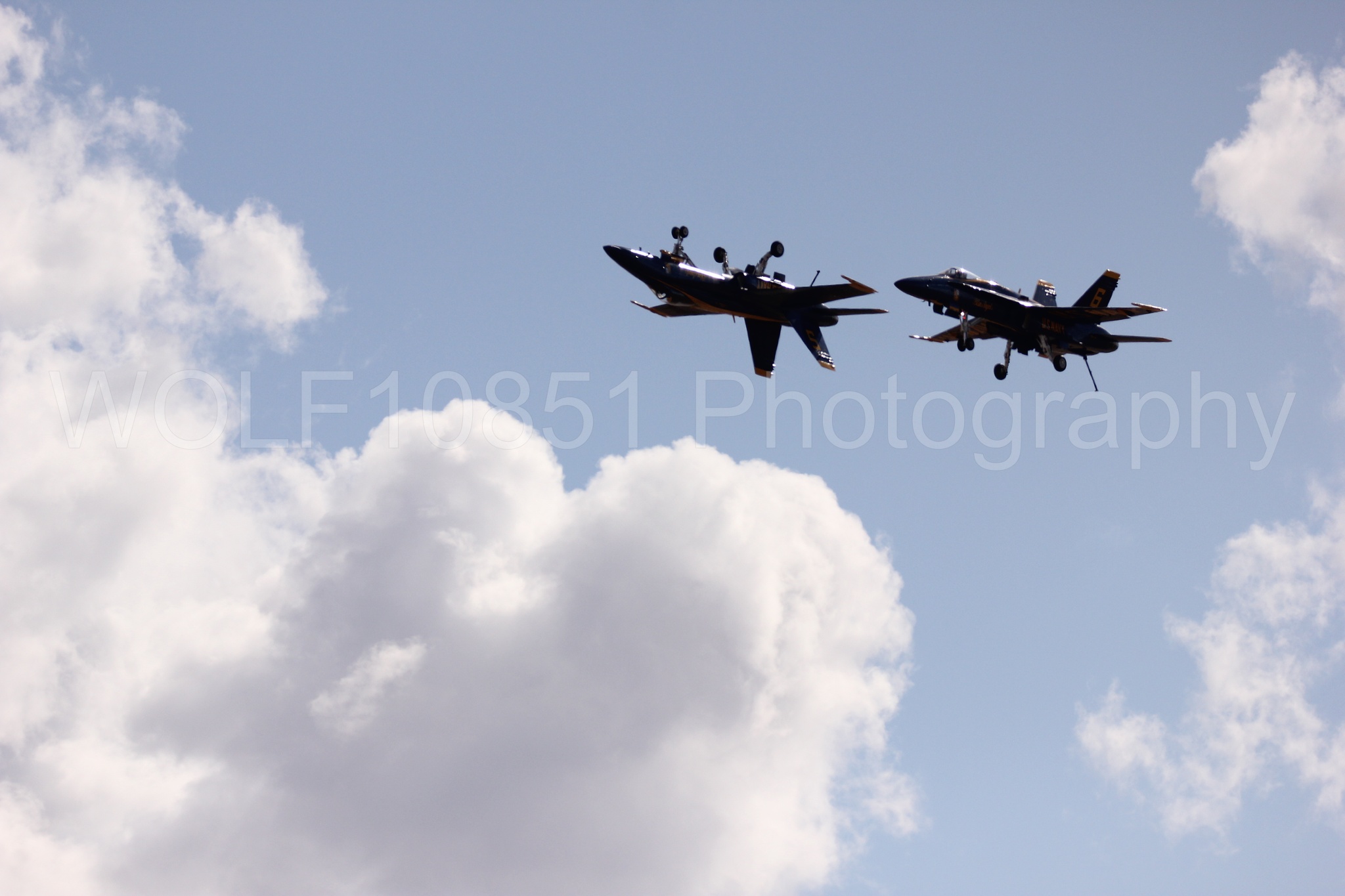 Aviation photography by WOLF10851 featuring F-18 Hornet, Blue Angels, California Capital Airshow 2016, Blue and Gold.