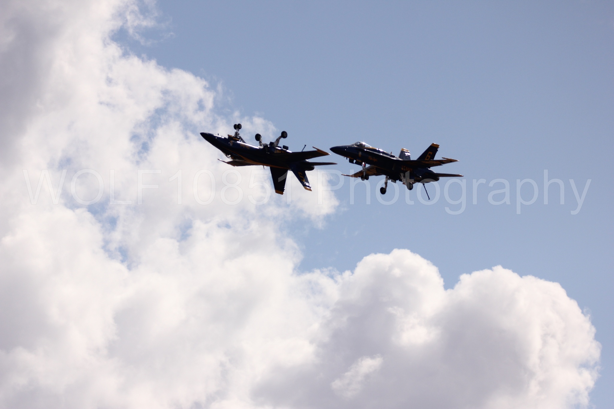 Aviation photography by WOLF10851 featuring F-18 Hornet, Blue Angels, California Capital Airshow 2016, Blue and Gold.