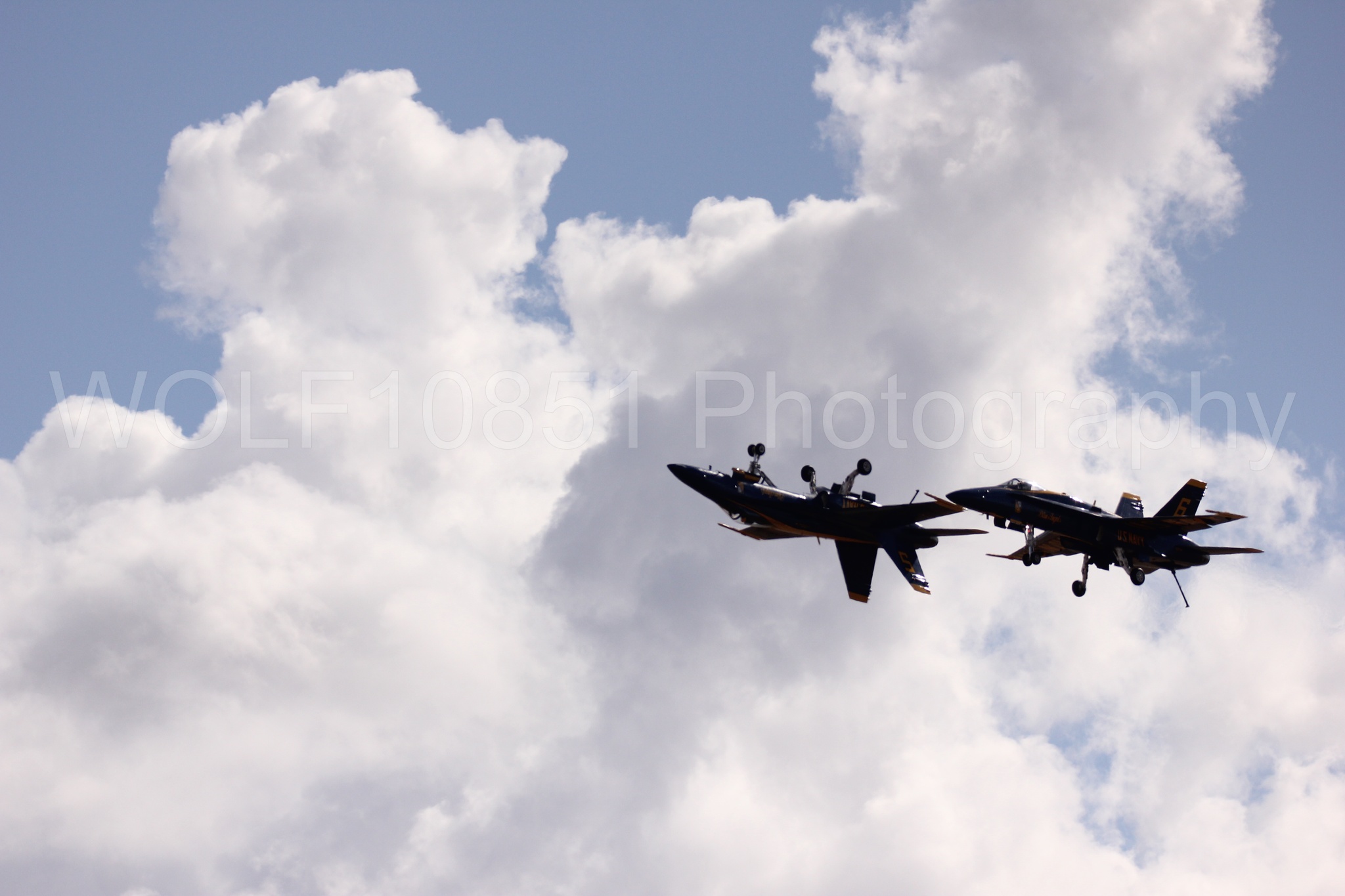 Aviation photography by WOLF10851 featuring F-18 Hornet, Blue Angels, California Capital Airshow 2016, Blue and Gold.