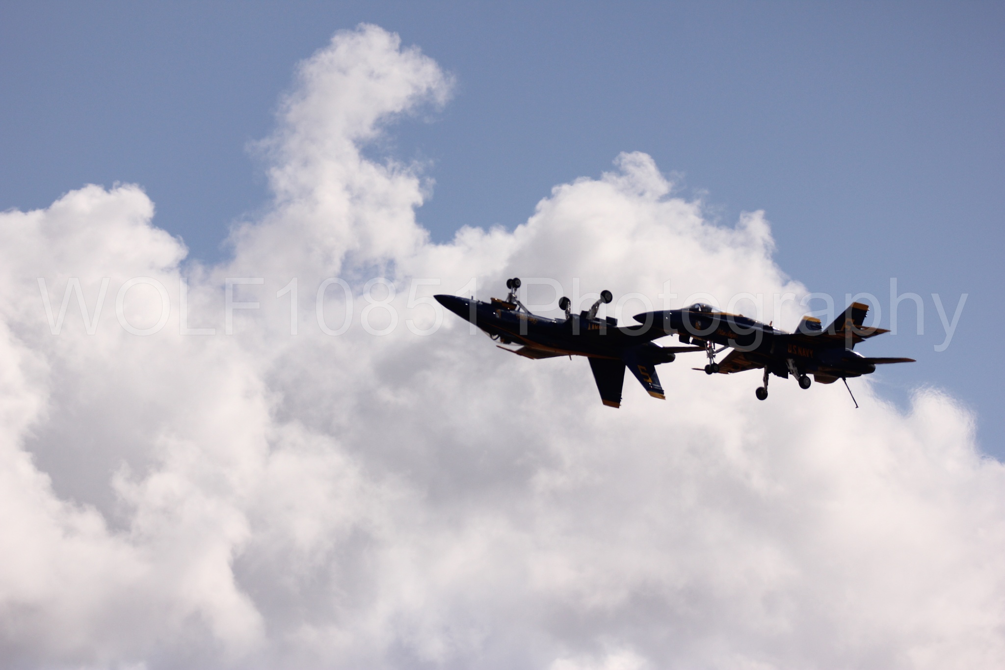 Aviation photography by WOLF10851 featuring F-18 Hornet, Blue Angels, California Capital Airshow 2016, Blue and Gold.