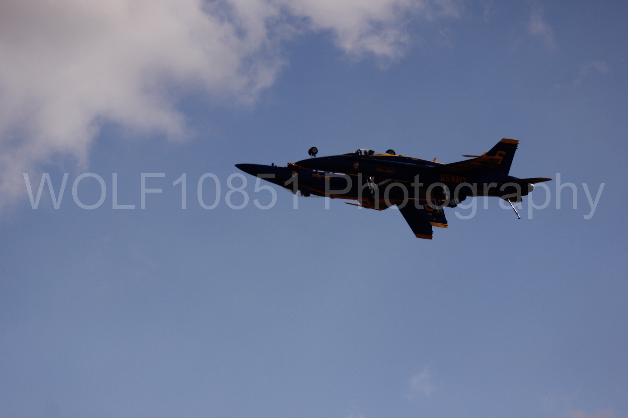 Aviation photography by WOLF10851 featuring F-18 Hornet, Blue Angels, California Capital Airshow 2016, Blue and Gold.