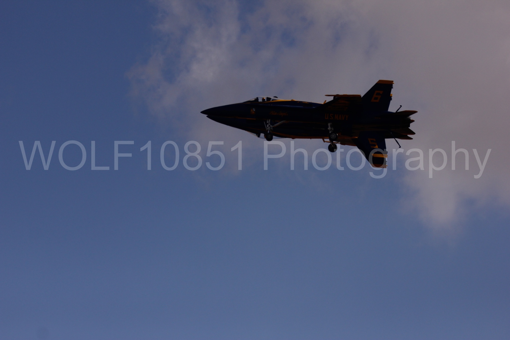 Aviation photography by WOLF10851 featuring Featured, F-18 Hornet, Blue Angels, California Capital Airshow 2016, Blue and Gold.