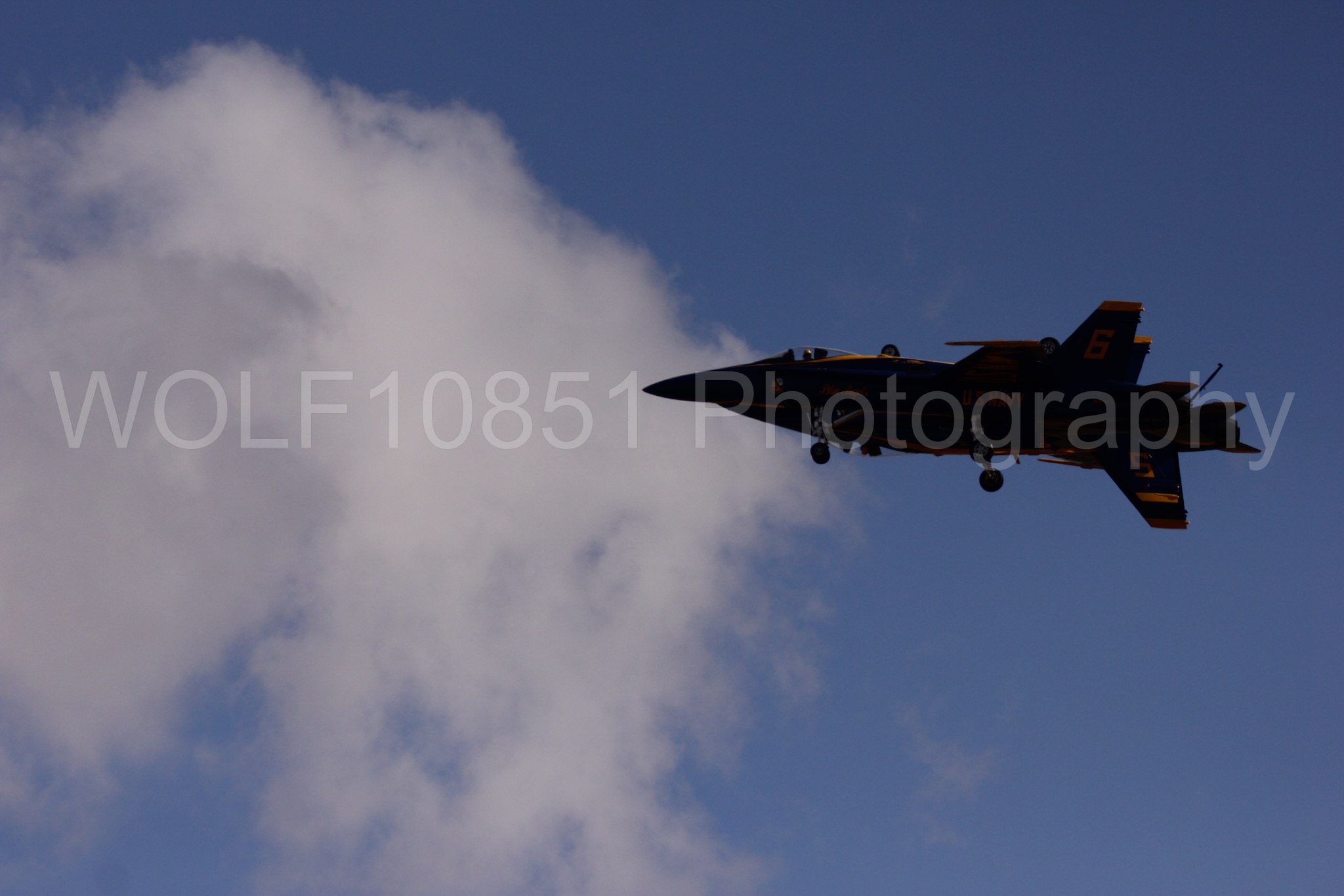Aviation photography by WOLF10851 featuring F-18 Hornet, Blue Angels, California Capital Airshow 2016, Blue and Gold.