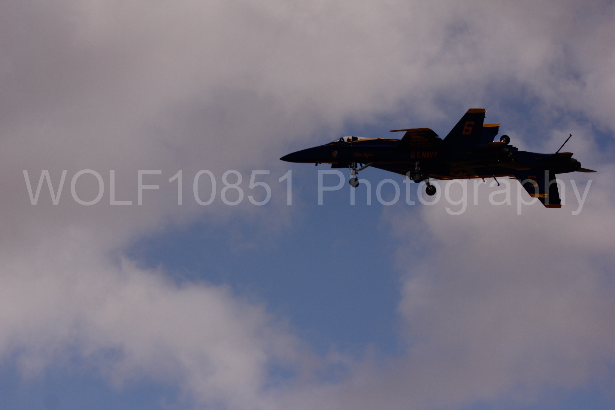 Aviation photography by WOLF10851 featuring F-18 Hornet, Blue Angels, California Capital Airshow 2016, Blue and Gold.