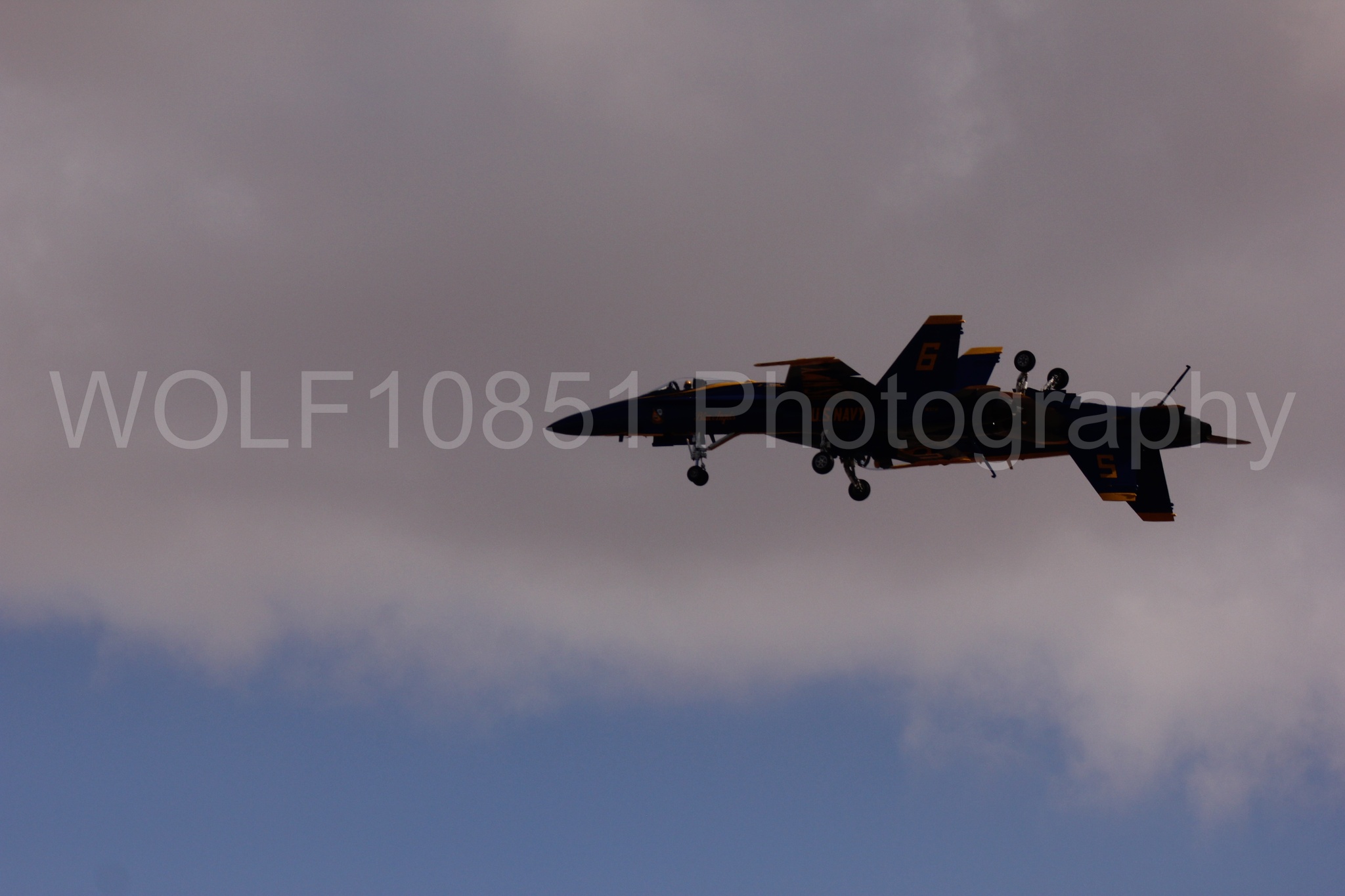 Aviation photography by WOLF10851 featuring F-18 Hornet, Blue Angels, California Capital Airshow 2016, Blue and Gold.