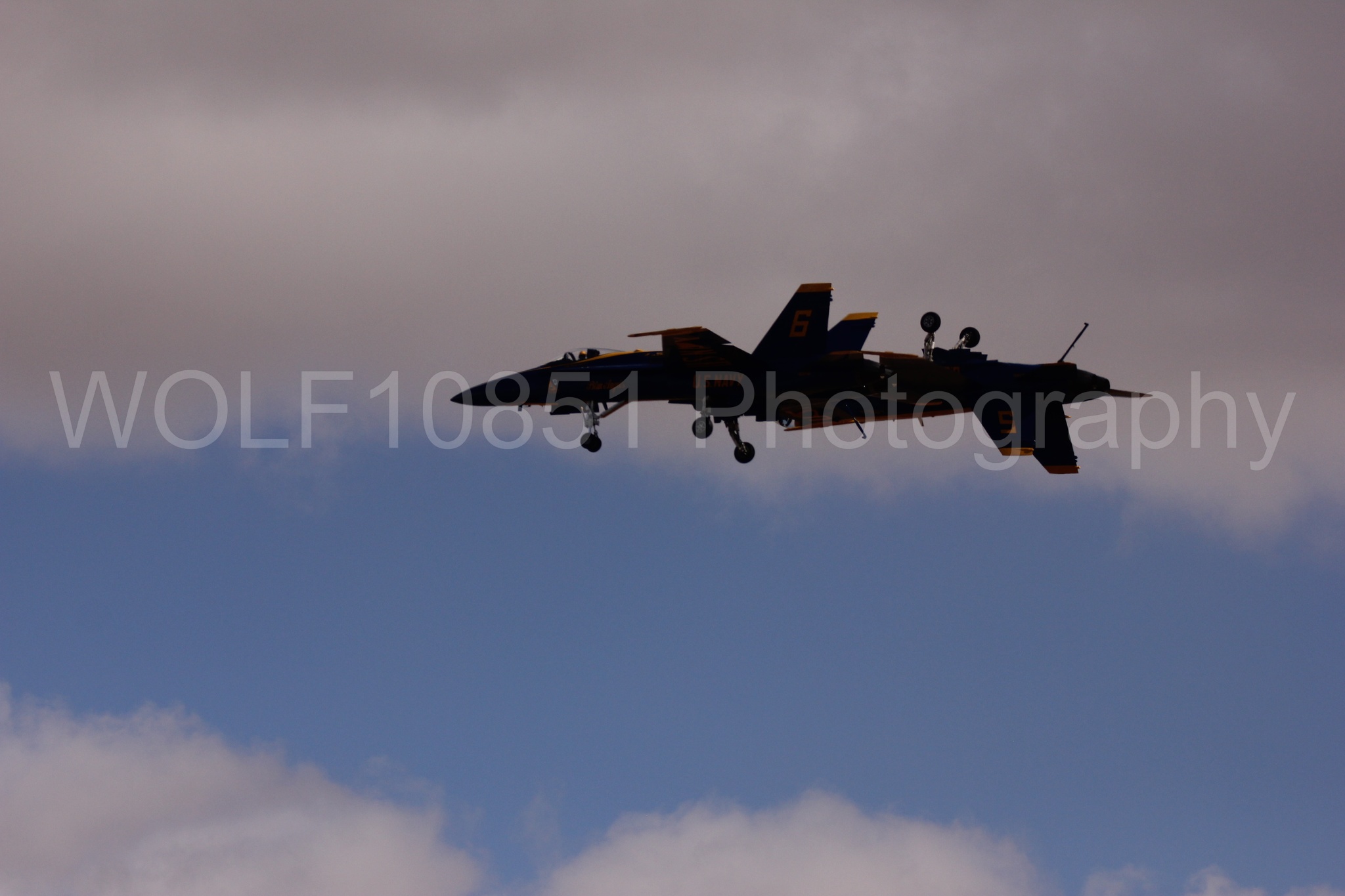 Aviation photography by WOLF10851 featuring F-18 Hornet, Blue Angels, California Capital Airshow 2016, Blue and Gold.