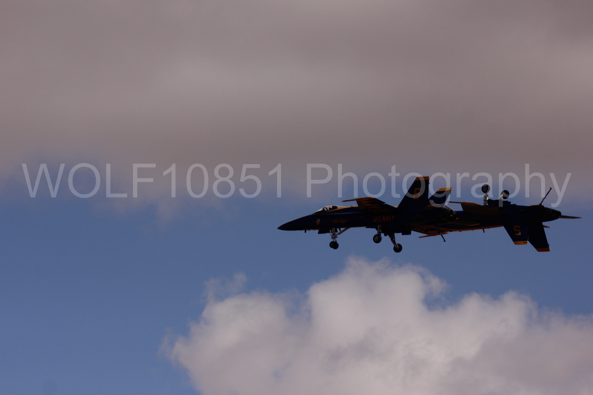 Aviation photography by WOLF10851 featuring F-18 Hornet, Blue Angels, California Capital Airshow 2016, Blue and Gold.