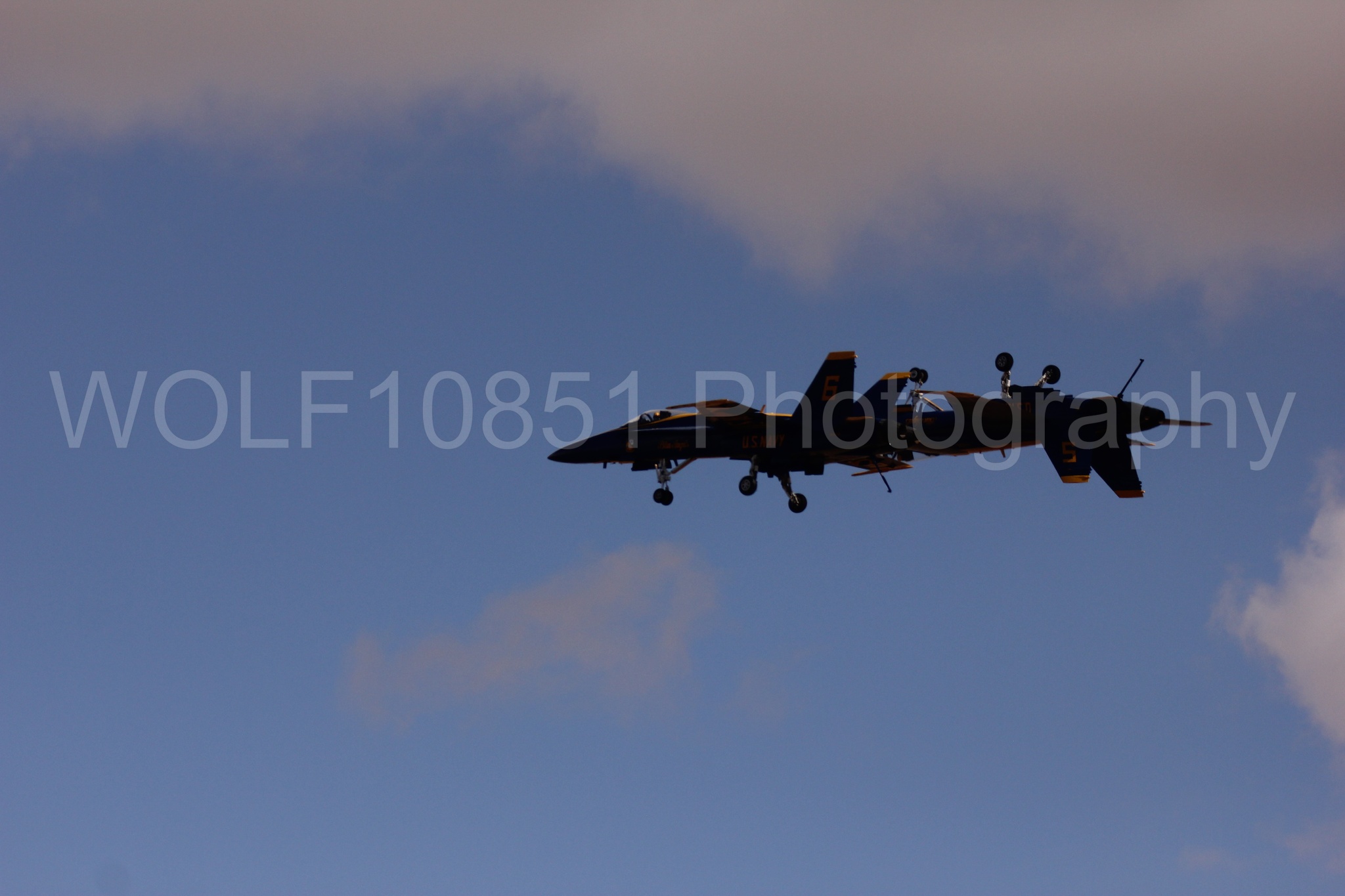 Aviation photography by WOLF10851 featuring F-18 Hornet, Blue Angels, California Capital Airshow 2016, Blue and Gold.