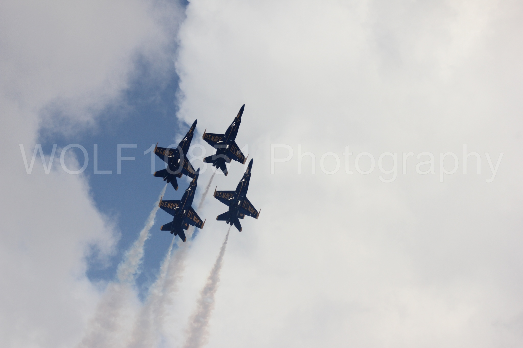Aviation photography by WOLF10851 featuring F-18 Hornet, Blue Angels, California Capital Airshow 2016, Blue and Gold.