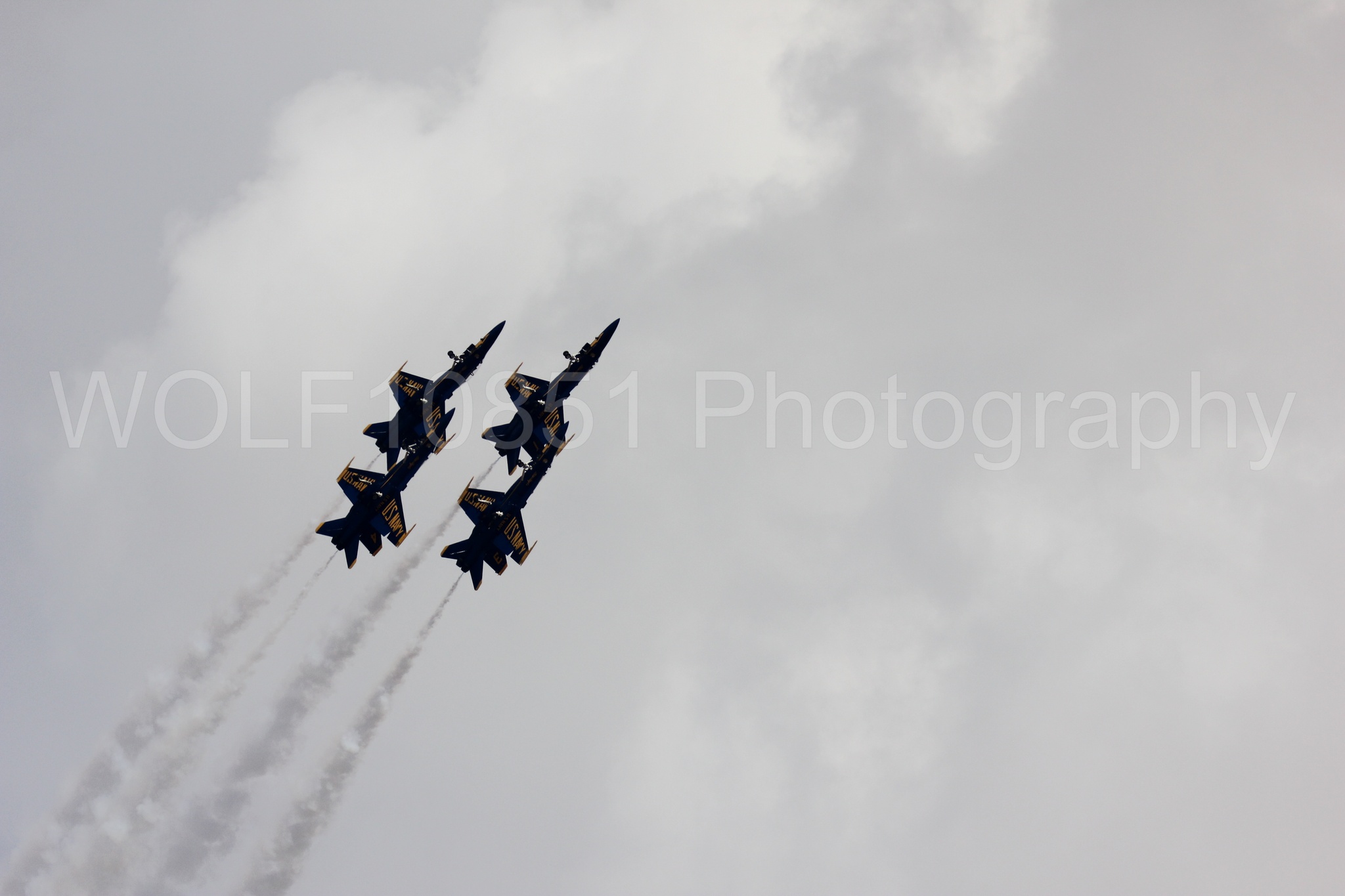 Aviation photography by WOLF10851 featuring F-18 Hornet, Blue Angels, California Capital Airshow 2016, Blue and Gold.