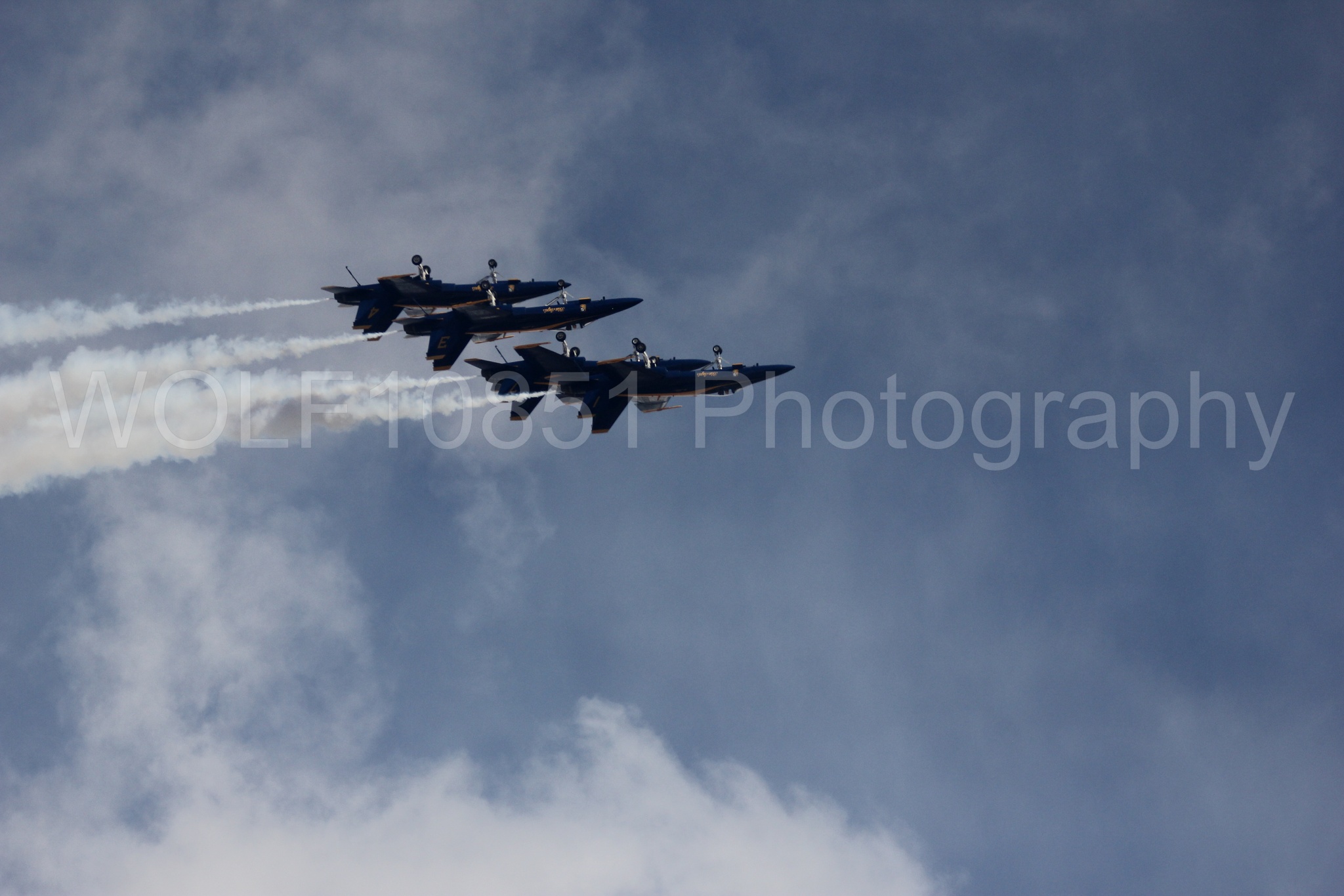 Aviation photography by WOLF10851 featuring F-18 Hornet, Blue Angels, California Capital Airshow 2016, Blue and Gold.