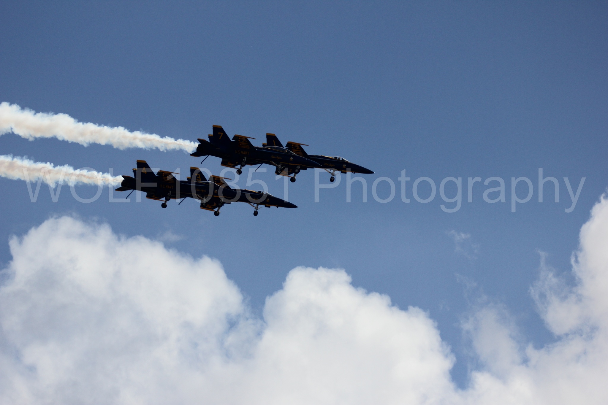 Aviation photography by WOLF10851 featuring F-18 Hornet, Blue Angels, California Capital Airshow 2016, Blue and Gold.