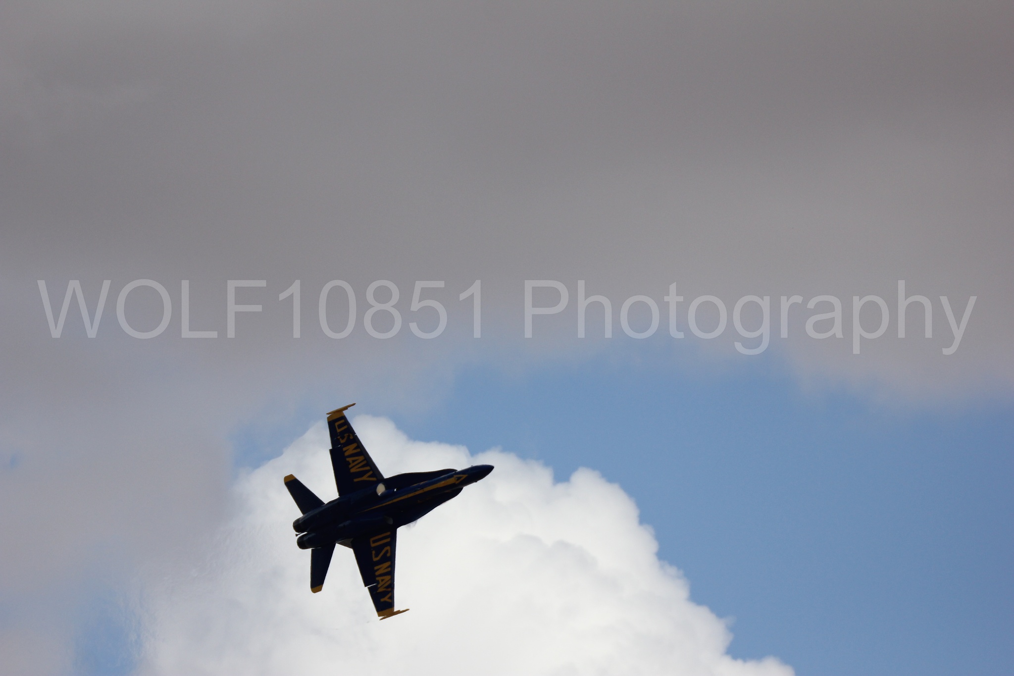 Aviation photography by WOLF10851 featuring F-18 Hornet, Blue Angels, California Capital Airshow 2016, Blue and Gold.