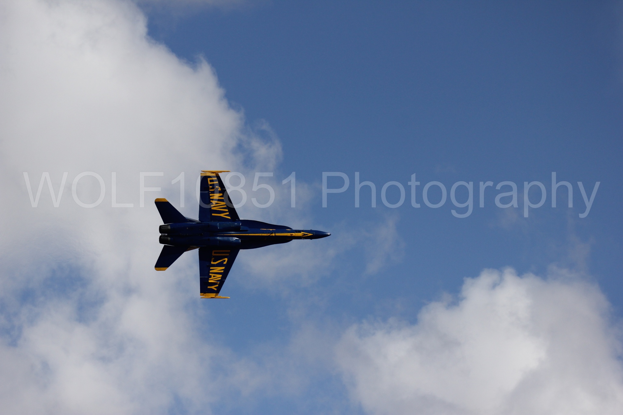 Aviation photography by WOLF10851 featuring F-18 Hornet, Blue Angels, California Capital Airshow 2016, Blue and Gold.