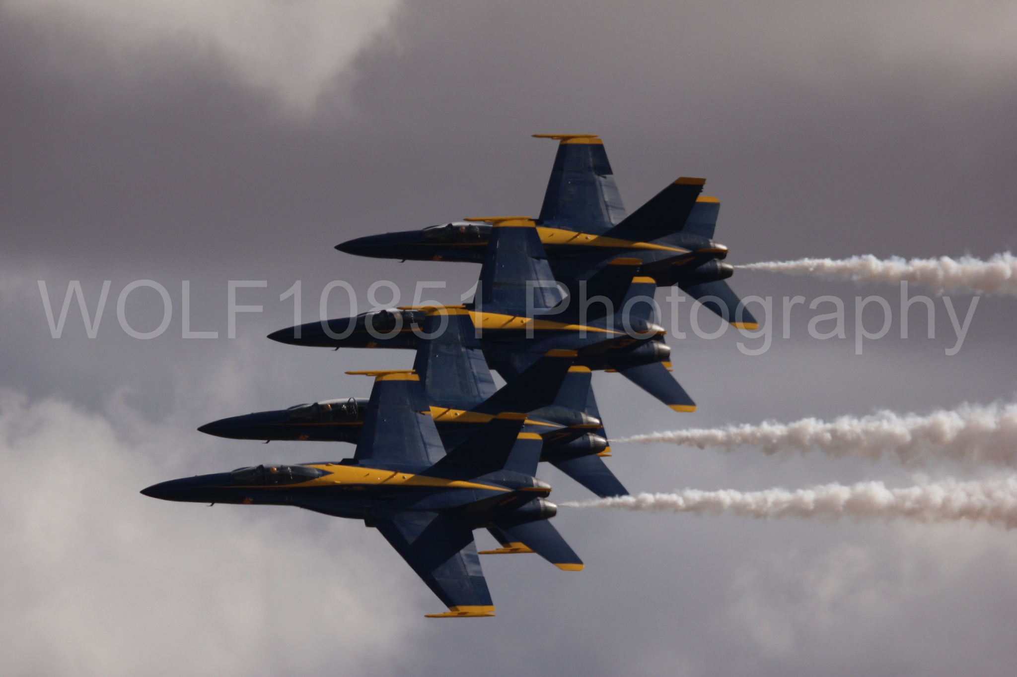 Aviation photography by WOLF10851 featuring F-18 Hornet, Blue Angels, California Capital Airshow 2016, Blue and Gold.