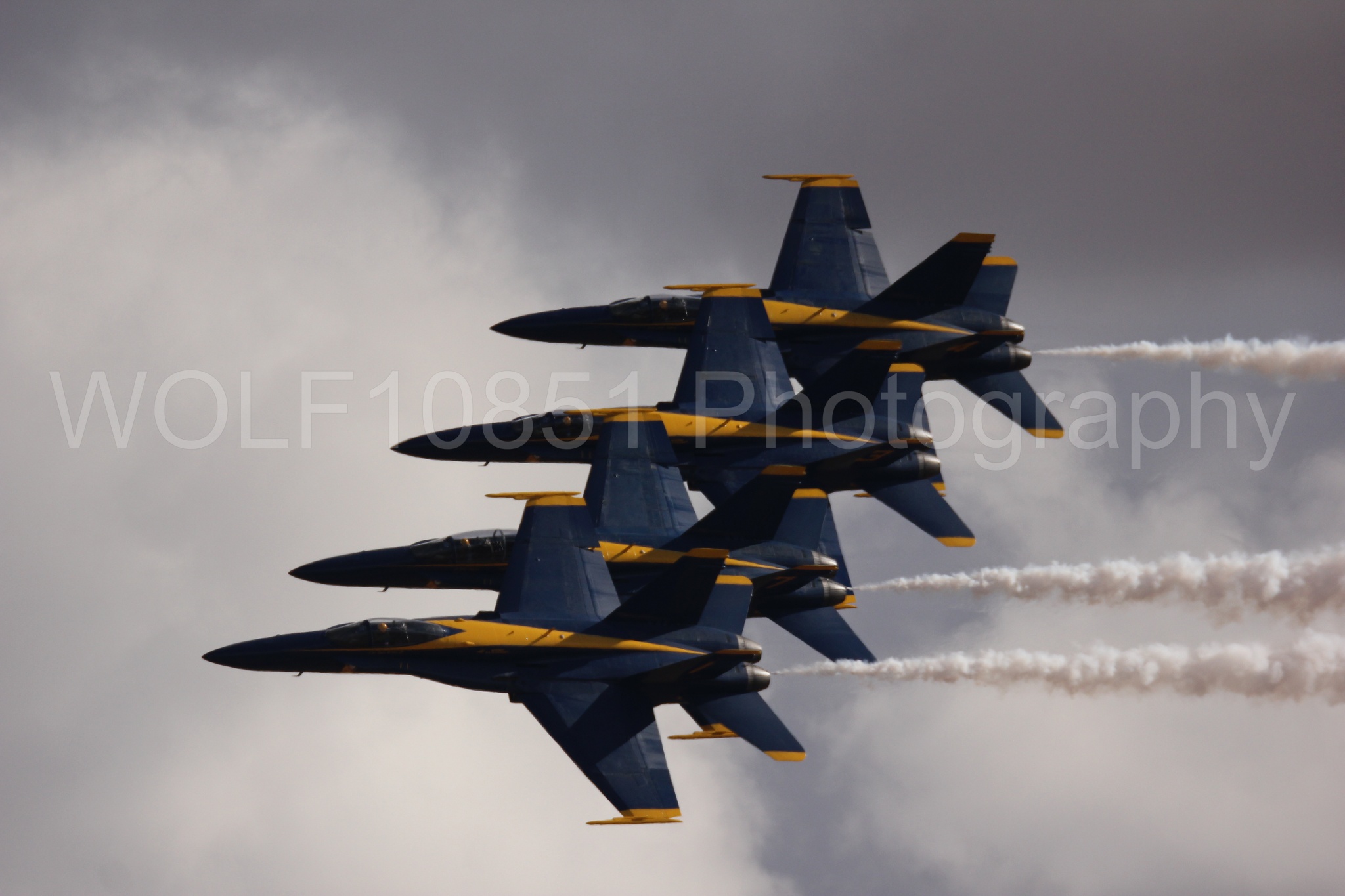 Aviation photography by WOLF10851 featuring F-18 Hornet, Blue Angels, California Capital Airshow 2016, Blue and Gold.
