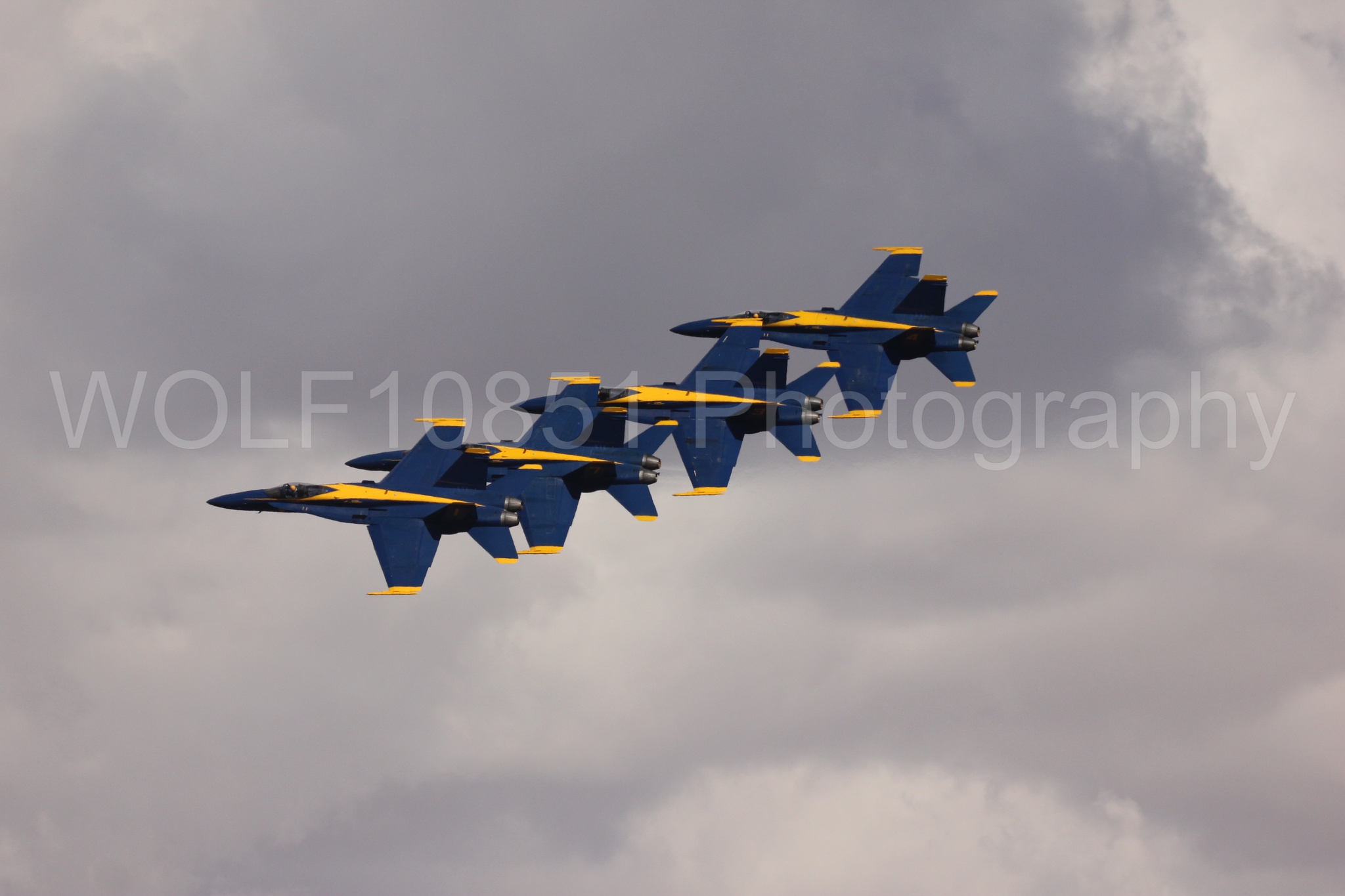 Aviation photography by WOLF10851 featuring F-18 Hornet, Blue Angels, California Capital Airshow 2016, Blue and Gold.