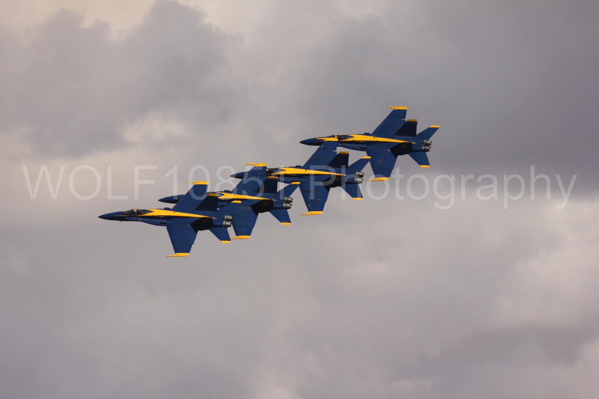 Aviation photography by WOLF10851 featuring F-18 Hornet, Blue Angels, California Capital Airshow 2016, Blue and Gold.