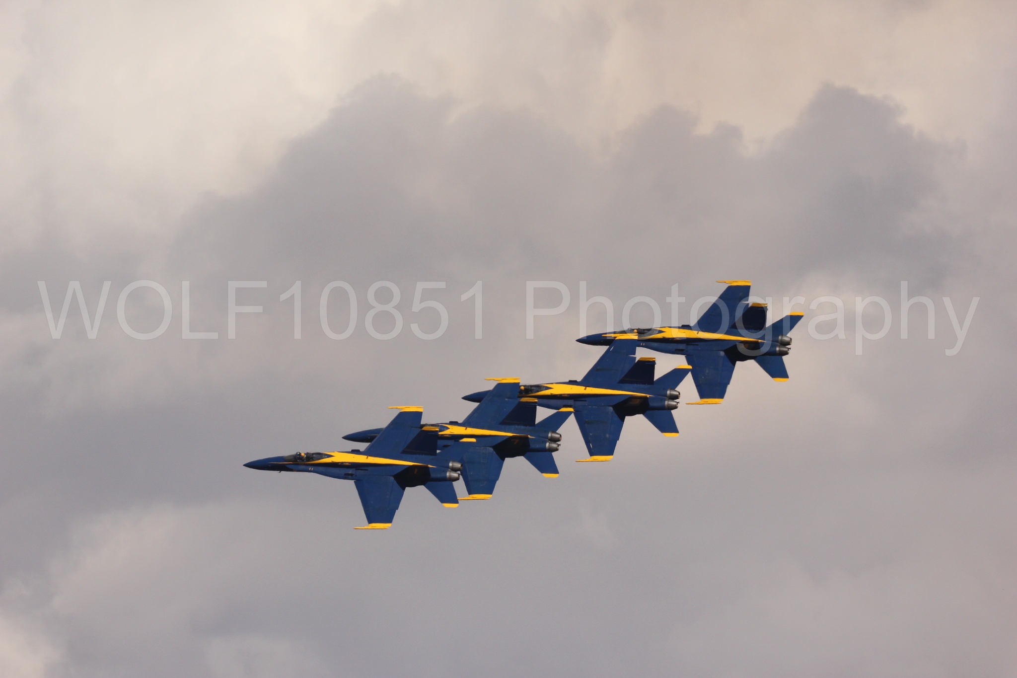 Aviation photography by WOLF10851 featuring F-18 Hornet, Blue Angels, California Capital Airshow 2016, Blue and Gold.