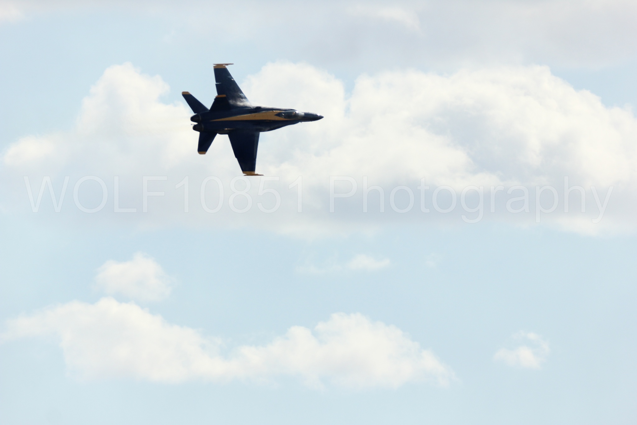 Aviation photography by WOLF10851 featuring F-18 Hornet, Blue Angels, California Capital Airshow 2016, Blue and Gold.