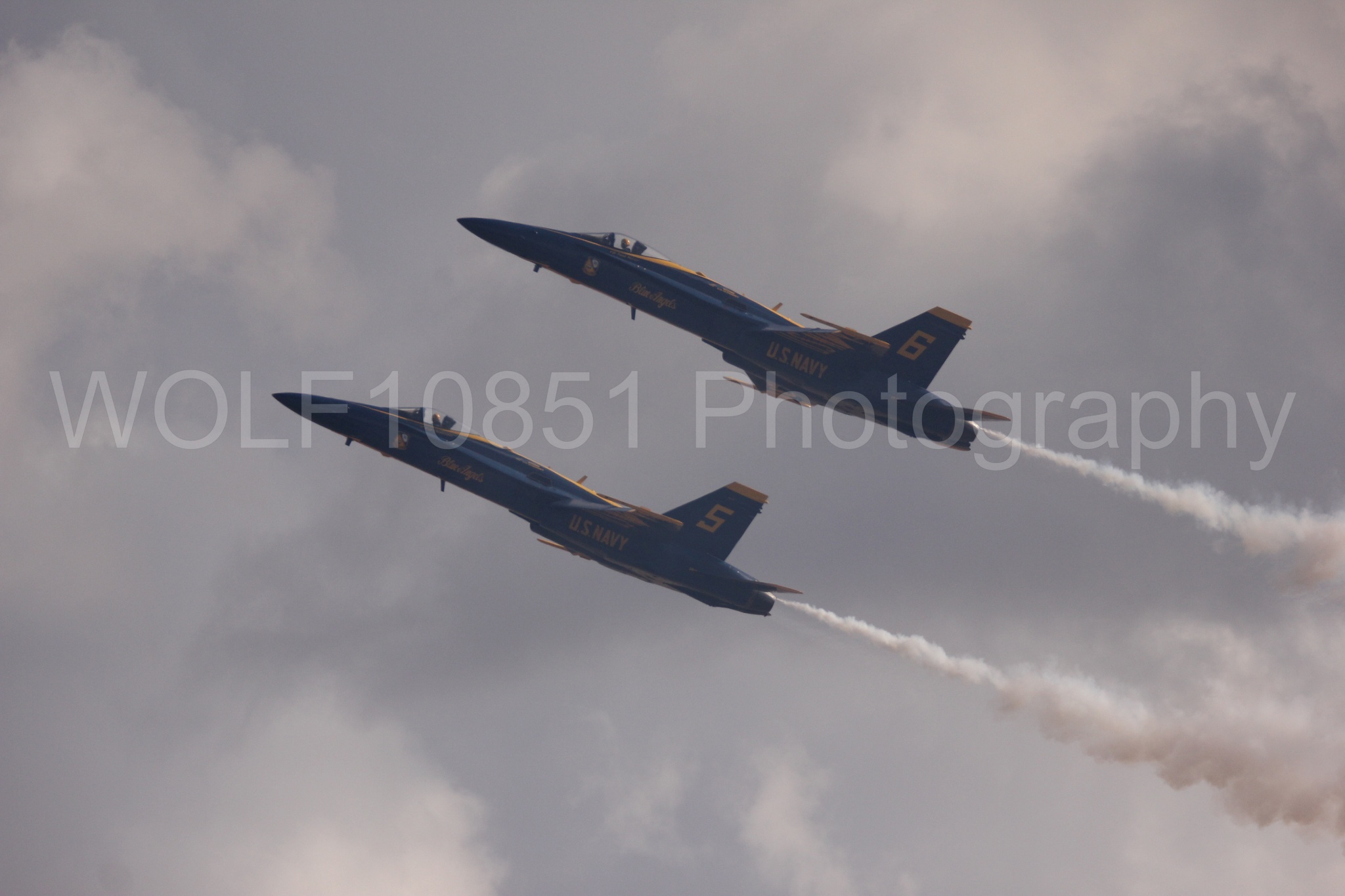 Aviation photography by WOLF10851 featuring F-18 Hornet, Blue Angels, California Capital Airshow 2016, Blue and Gold.