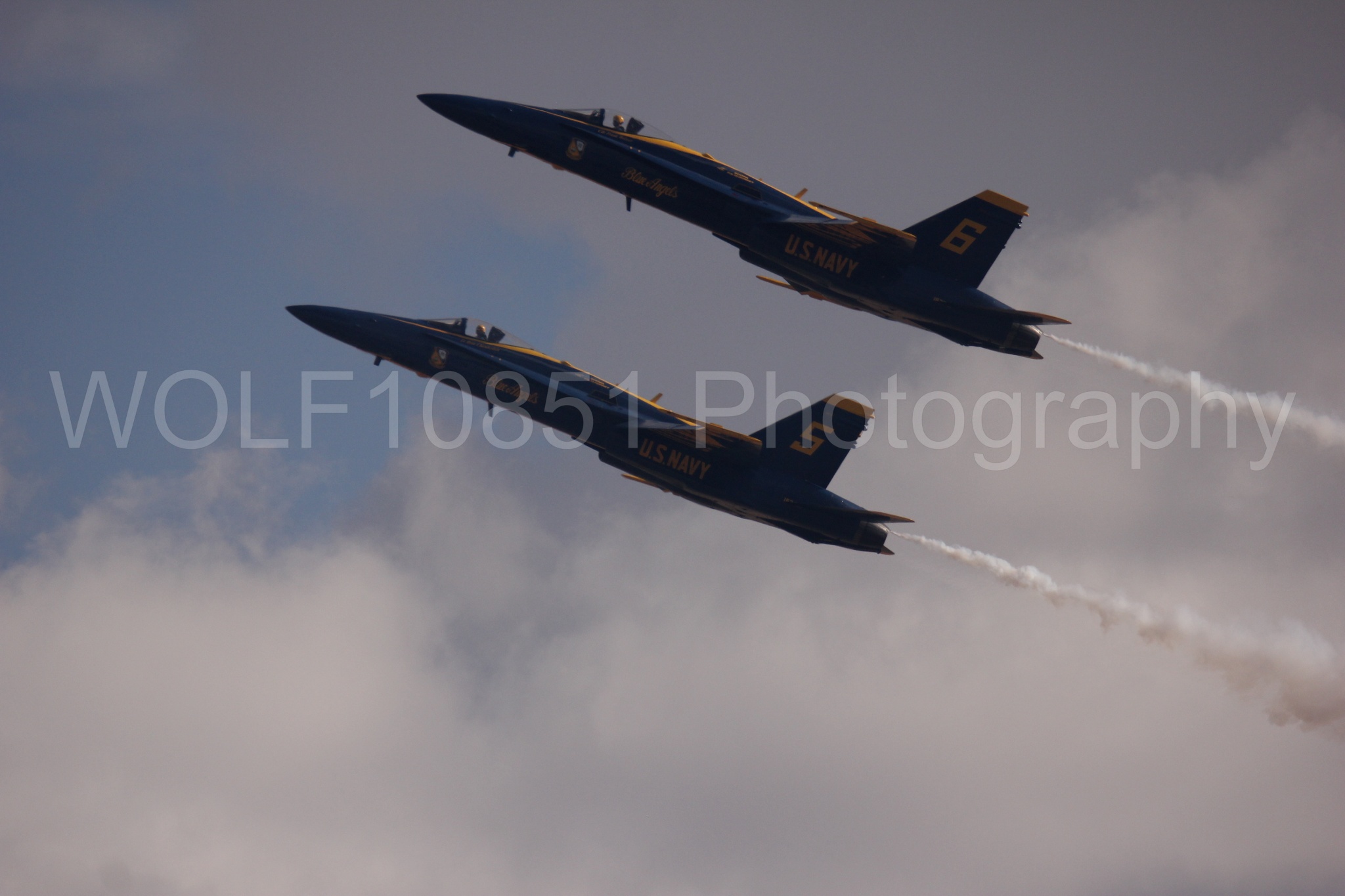 Aviation photography by WOLF10851 featuring F-18 Hornet, Blue Angels, California Capital Airshow 2016, Blue and Gold.