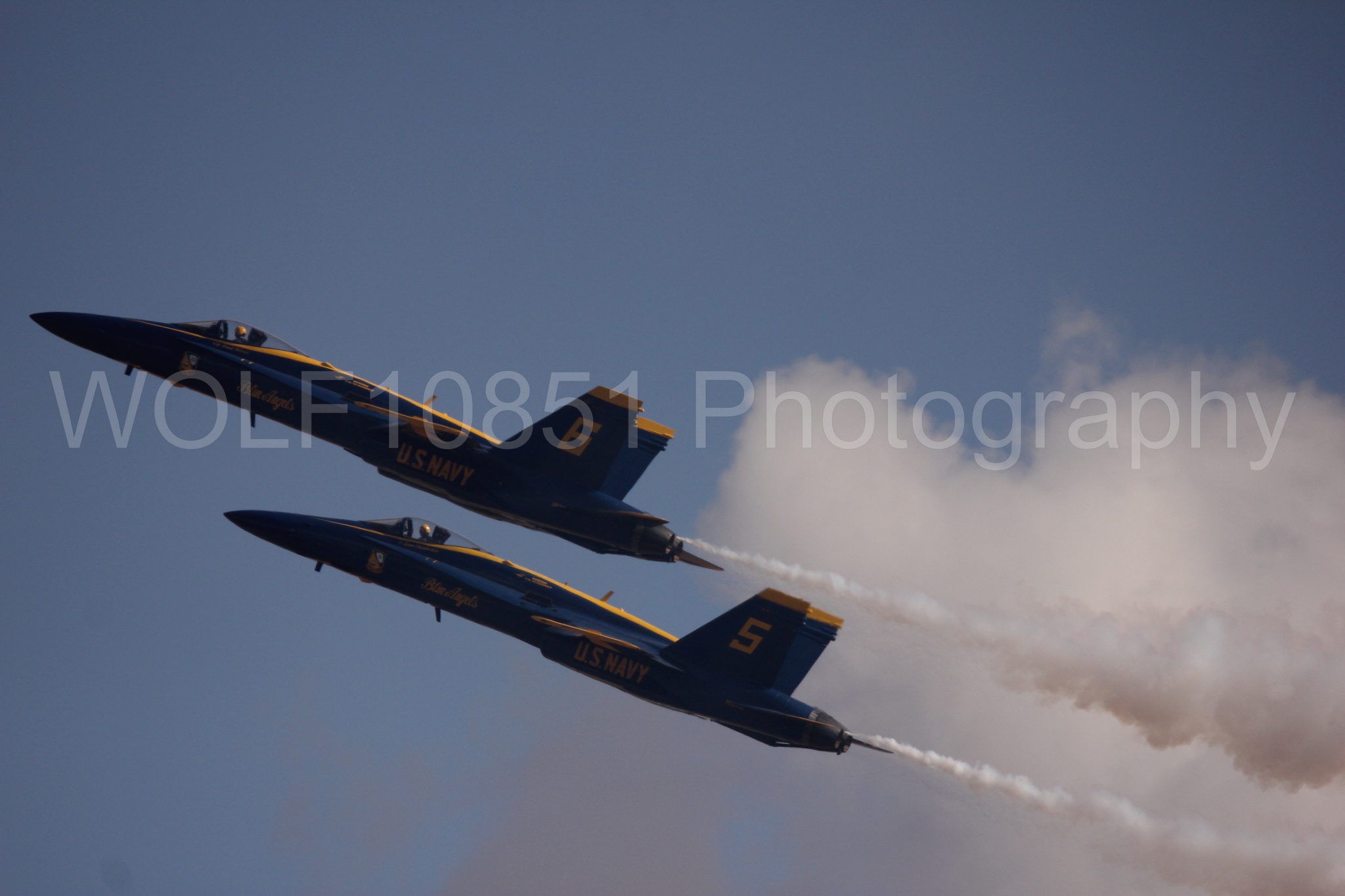 Aviation photography by WOLF10851 featuring F-18 Hornet, Blue Angels, California Capital Airshow 2016, Blue and Gold.