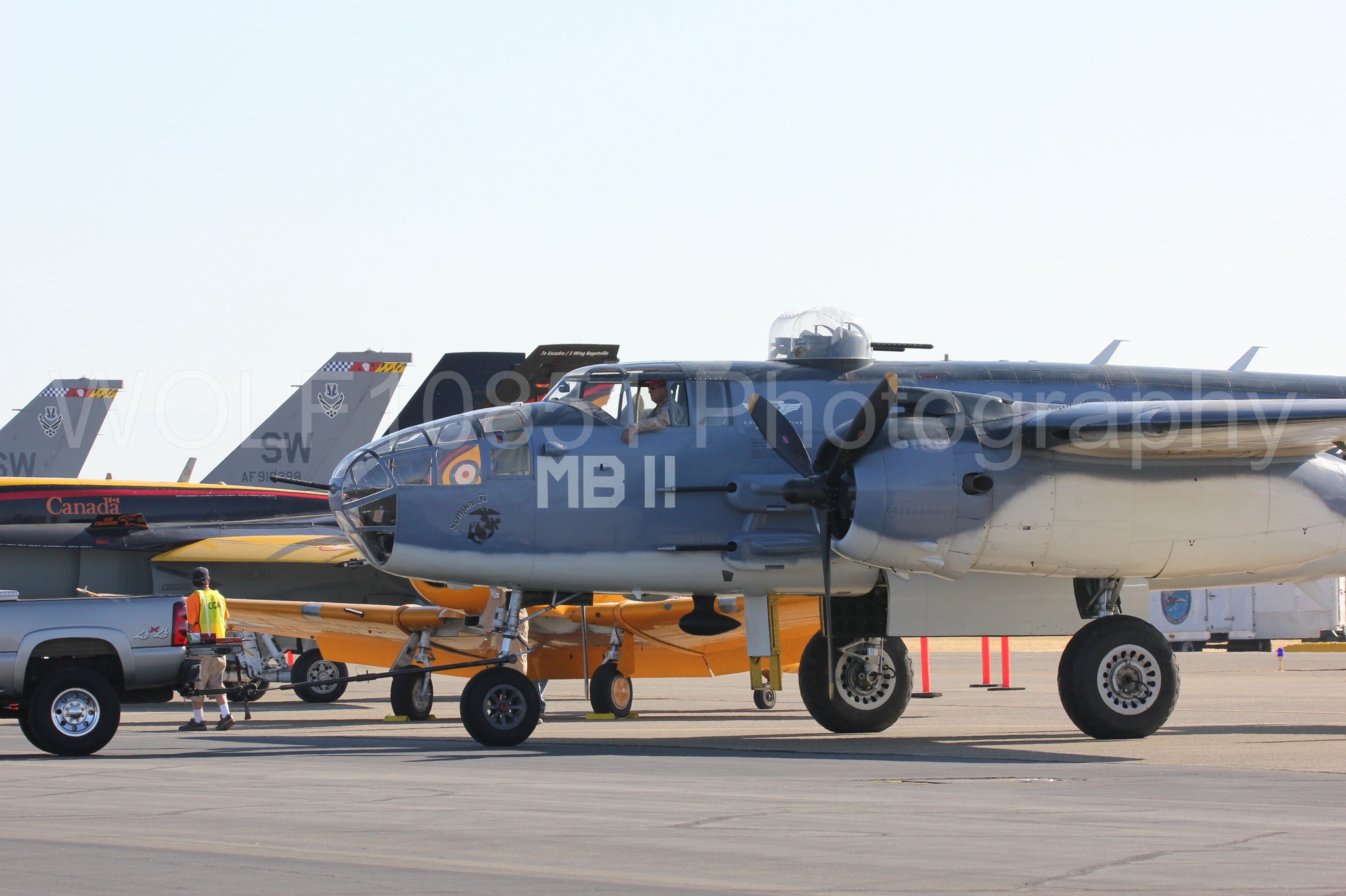 Aviation photography by WOLF10851 featuring California Capital Airshow 2016, Semper Fi, PBJ-1J.