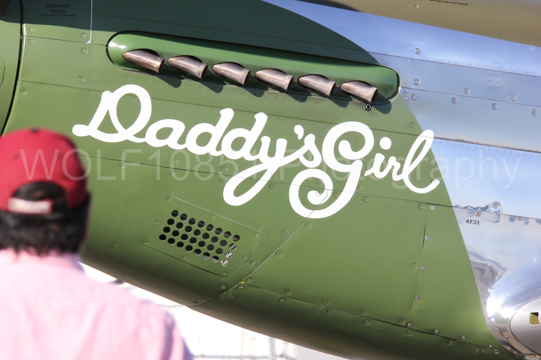 Aviation photography by WOLF10851 featuring Static Display, P-51 Mustang, Daddy's Girl, California Capital Airshow 2016.