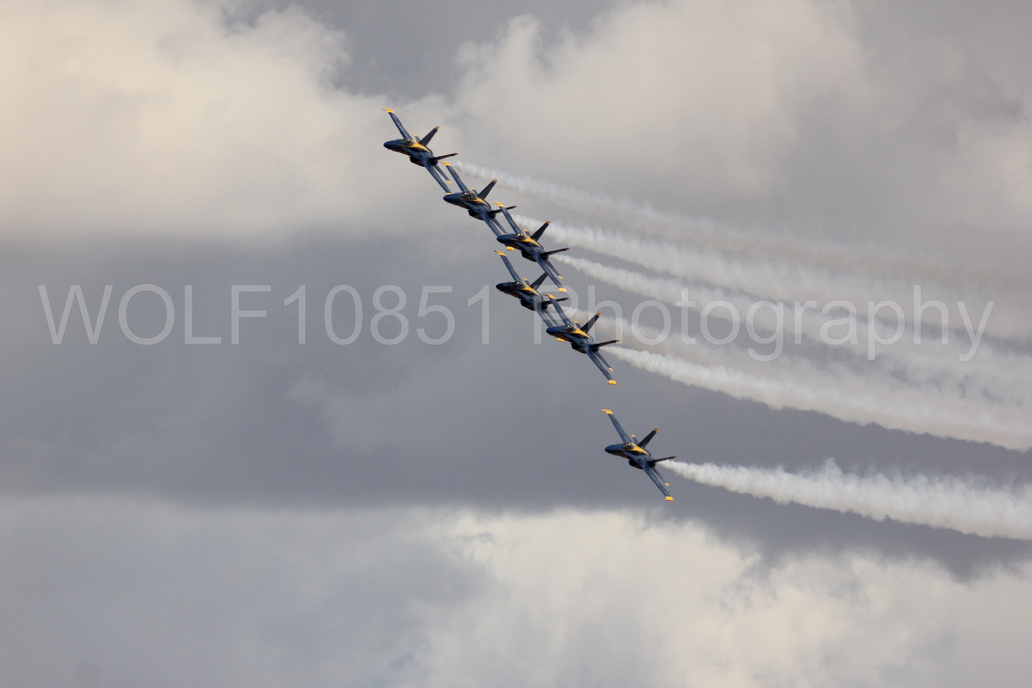 Aviation photography by WOLF10851 featuring F-18 Hornet, Blue Angels, California Capital Airshow 2016, Blue and Gold.