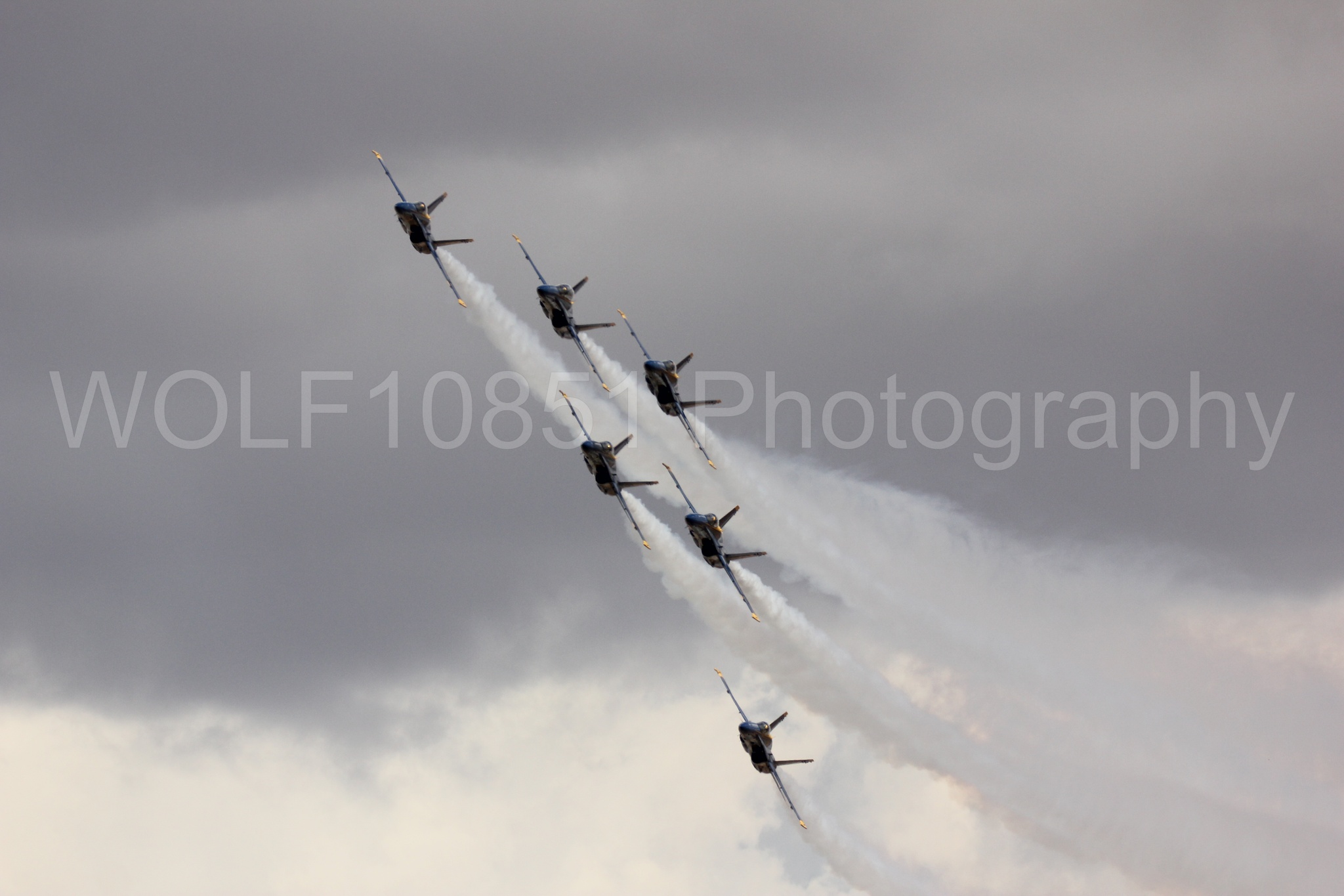Aviation photography by WOLF10851 featuring F-18 Hornet, Blue Angels, California Capital Airshow 2016, Blue and Gold.