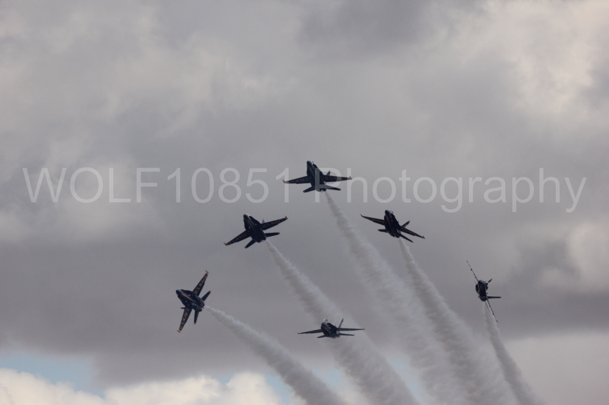 Aviation photography by WOLF10851 featuring F-18 Hornet, Blue Angels, California Capital Airshow 2016, Blue and Gold.