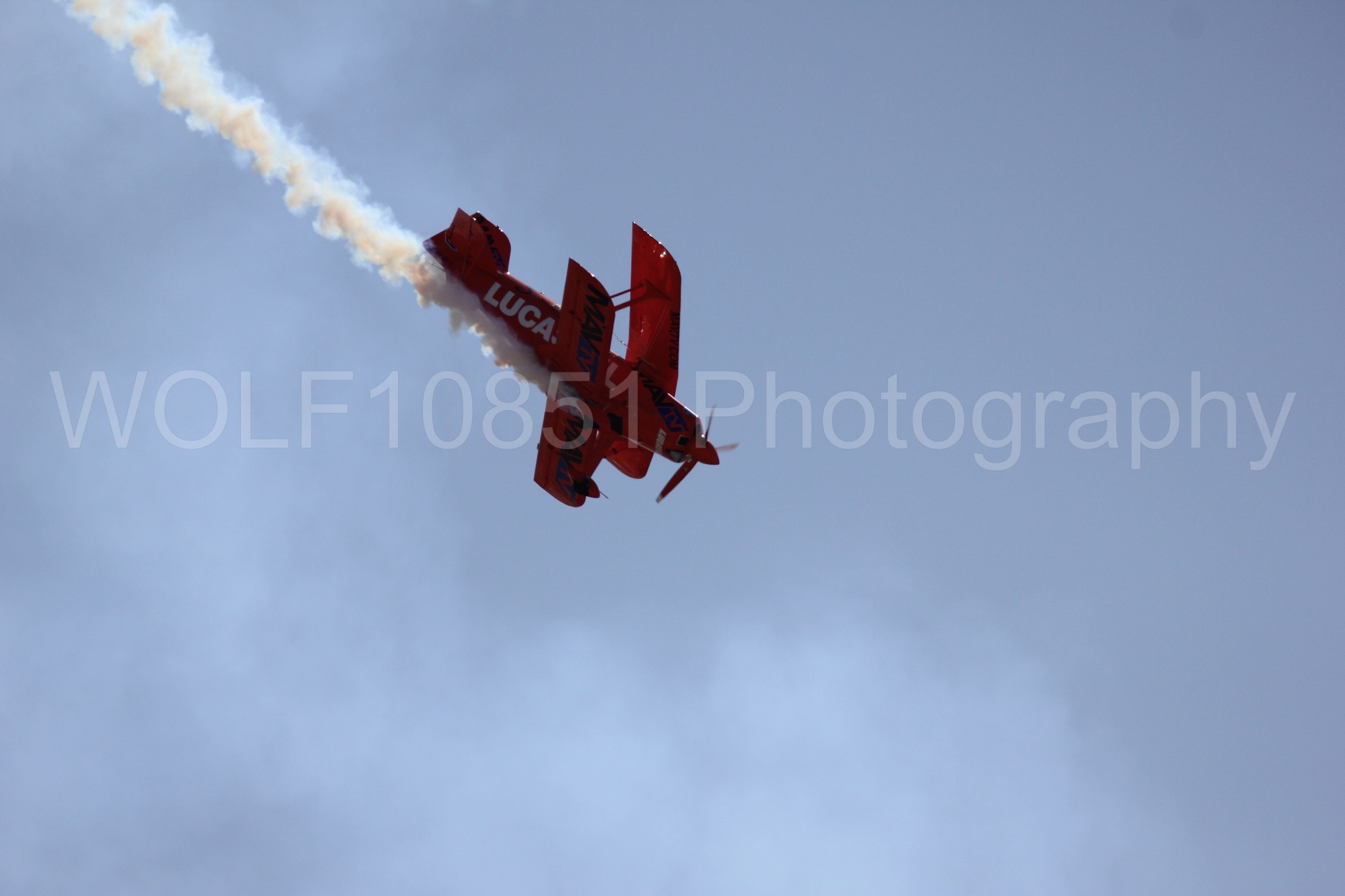 Aviation photography by WOLF10851 featuring Pitts S1-11b, California Capital Airshow 2016, Mike Wiskus, Lucas Oil.