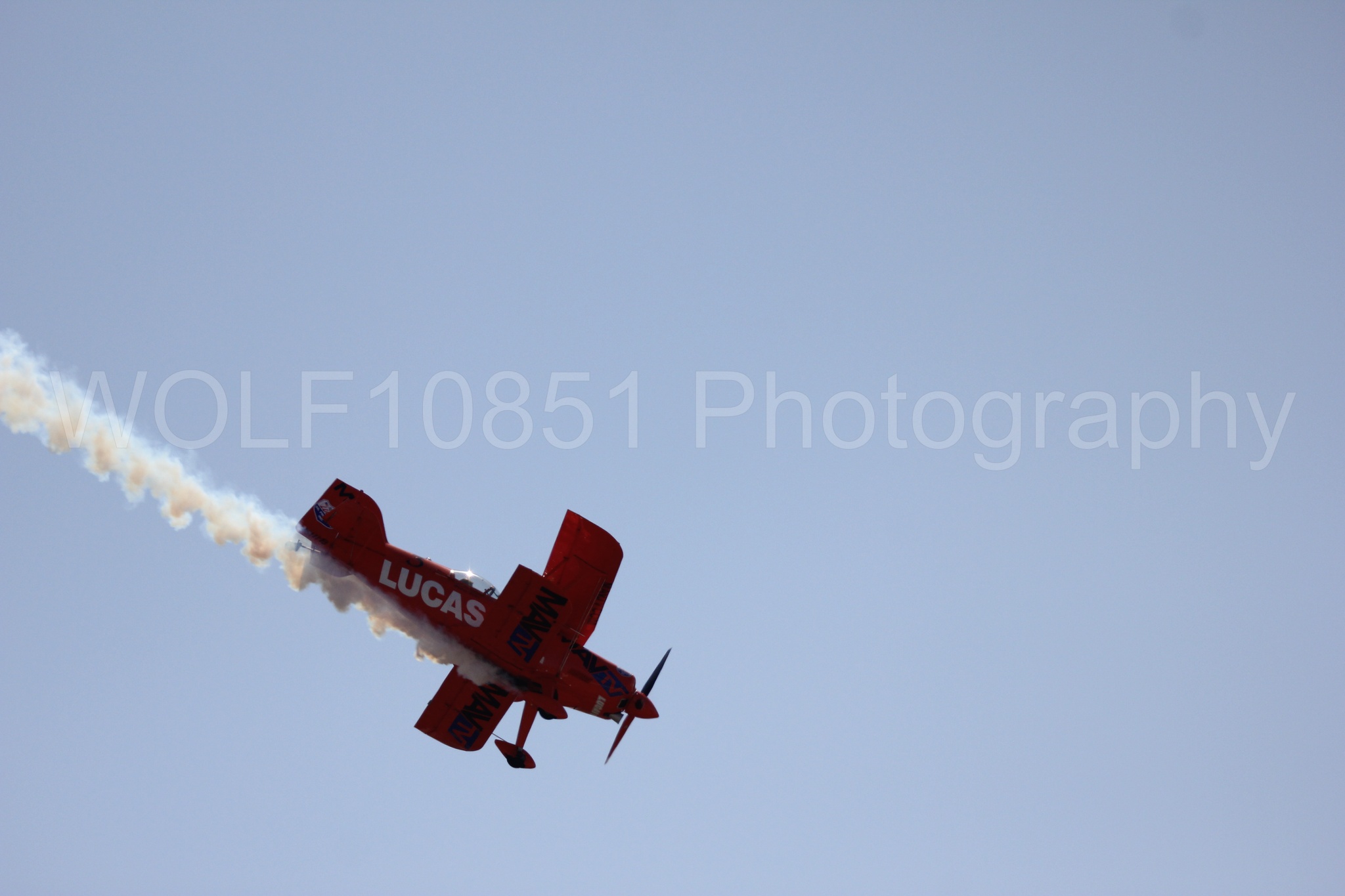 Aviation photography by WOLF10851 featuring Pitts S1-11b, California Capital Airshow 2016, Mike Wiskus, Lucas Oil.