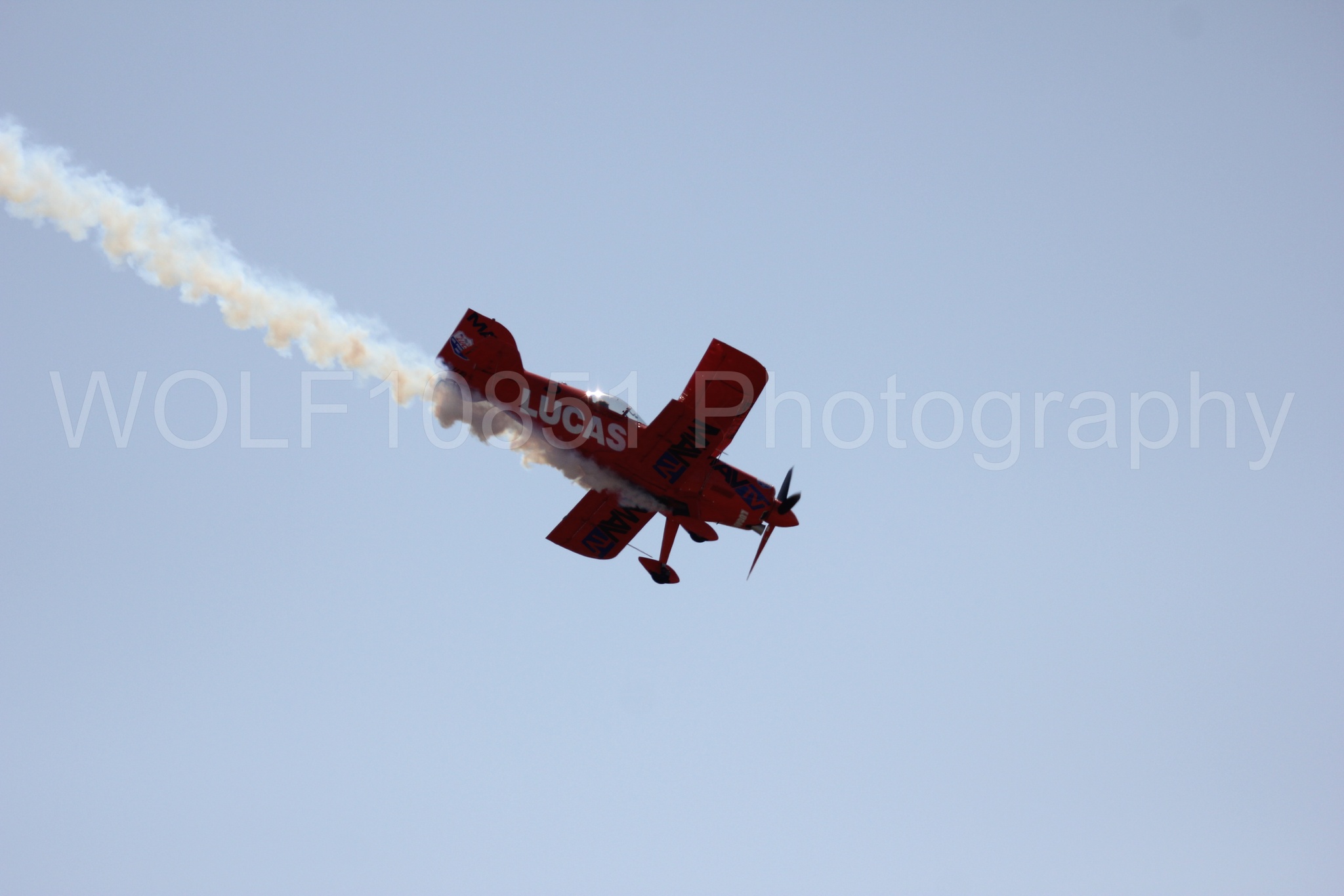Aviation photography by WOLF10851 featuring Pitts S1-11b, California Capital Airshow 2016, Mike Wiskus, Lucas Oil.