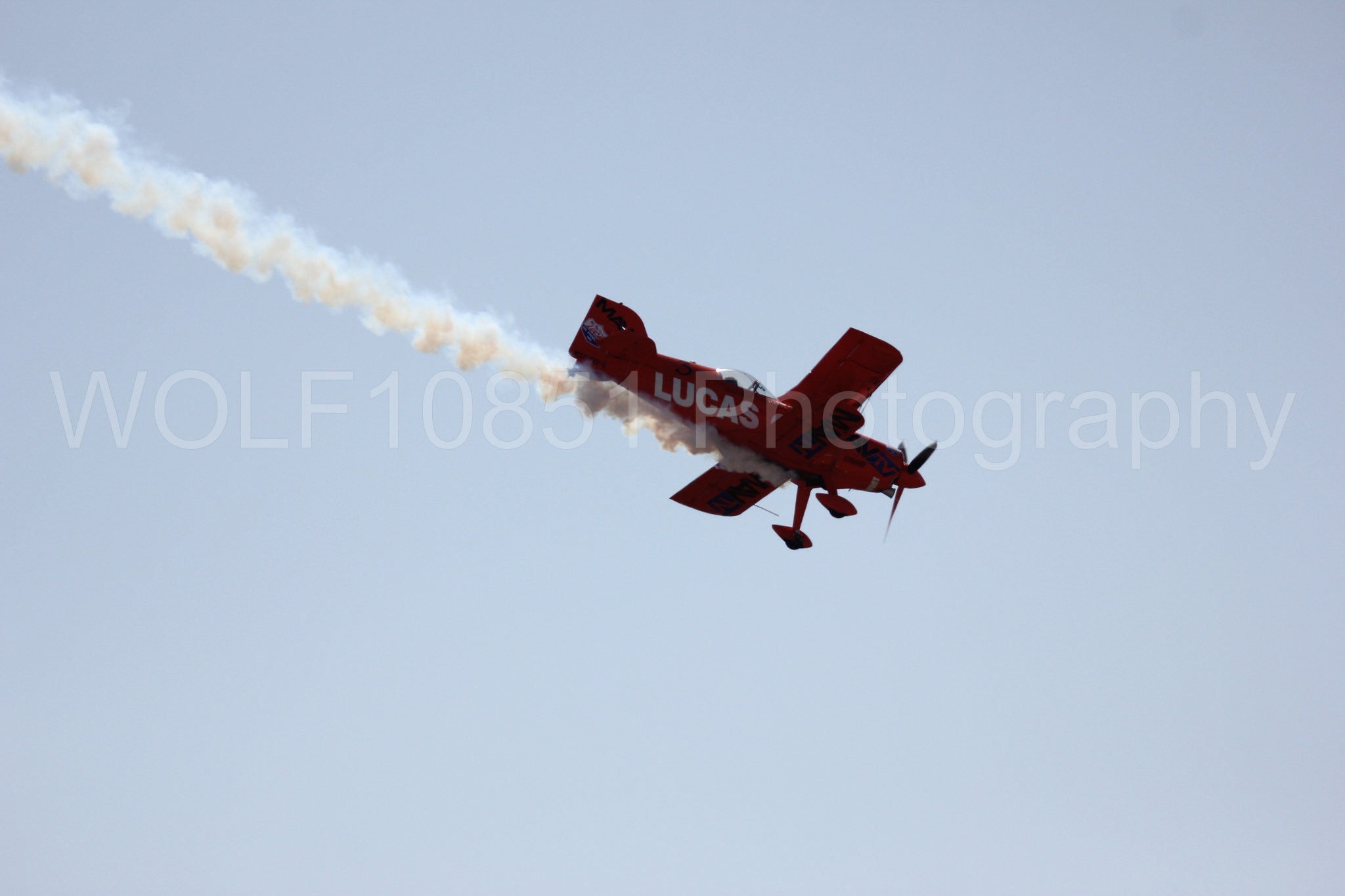Aviation photography by WOLF10851 featuring Pitts S1-11b, California Capital Airshow 2016, Mike Wiskus, Lucas Oil.