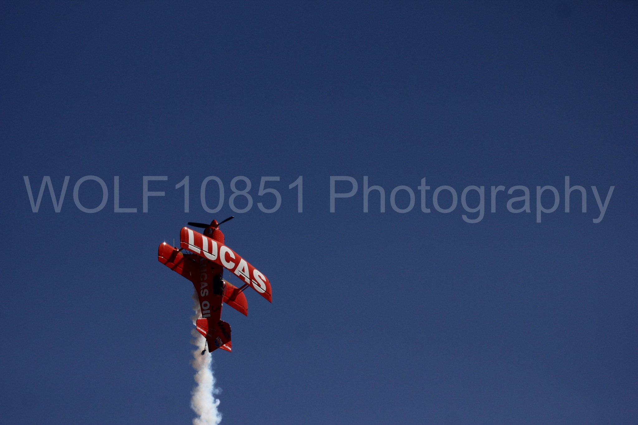 Aviation photography by WOLF10851 featuring Pitts S1-11b, California Capital Airshow 2016, Mike Wiskus, Lucas Oil.