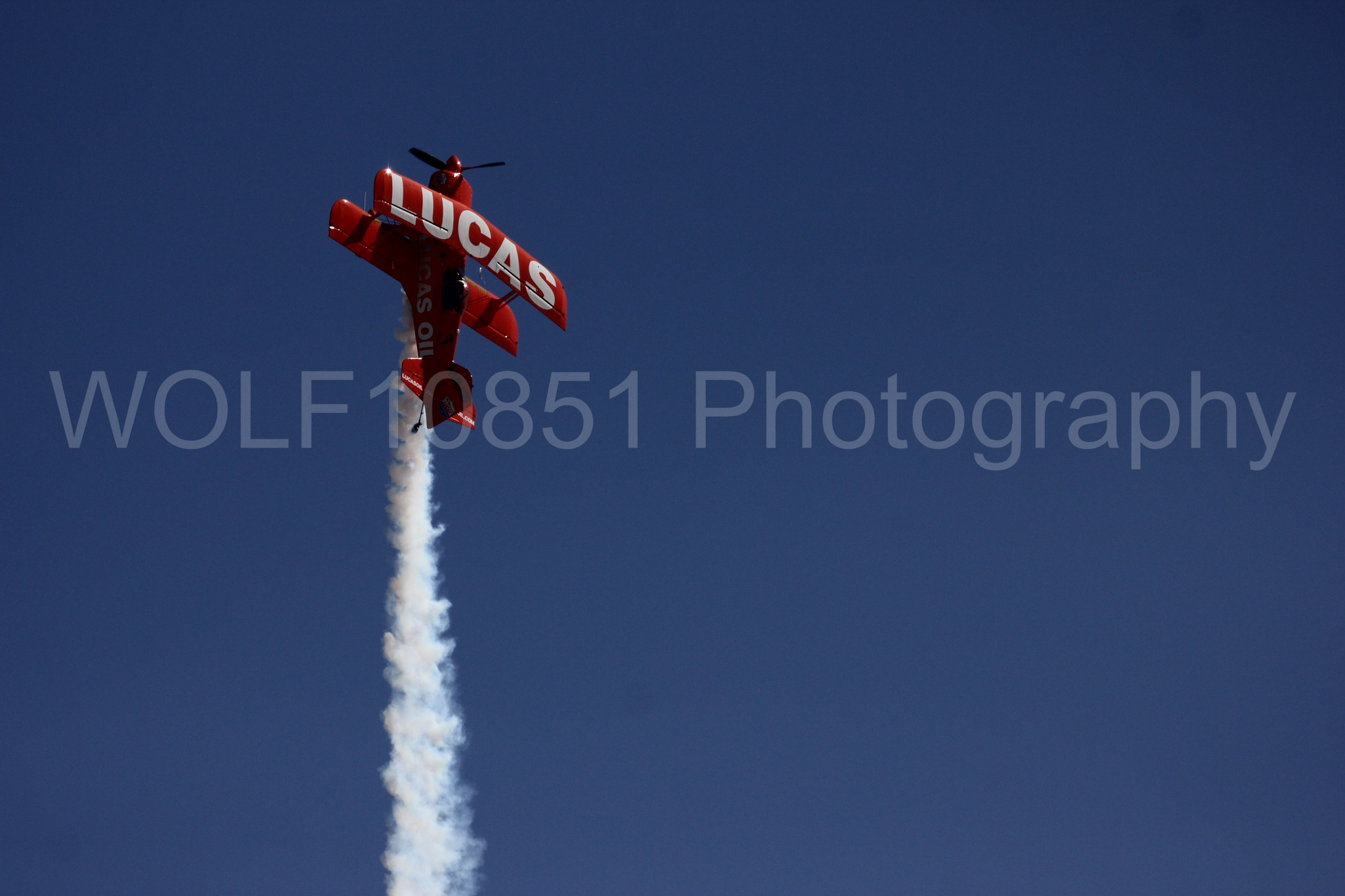 Aviation photography by WOLF10851 featuring Pitts S1-11b, California Capital Airshow 2016, Mike Wiskus, Lucas Oil.