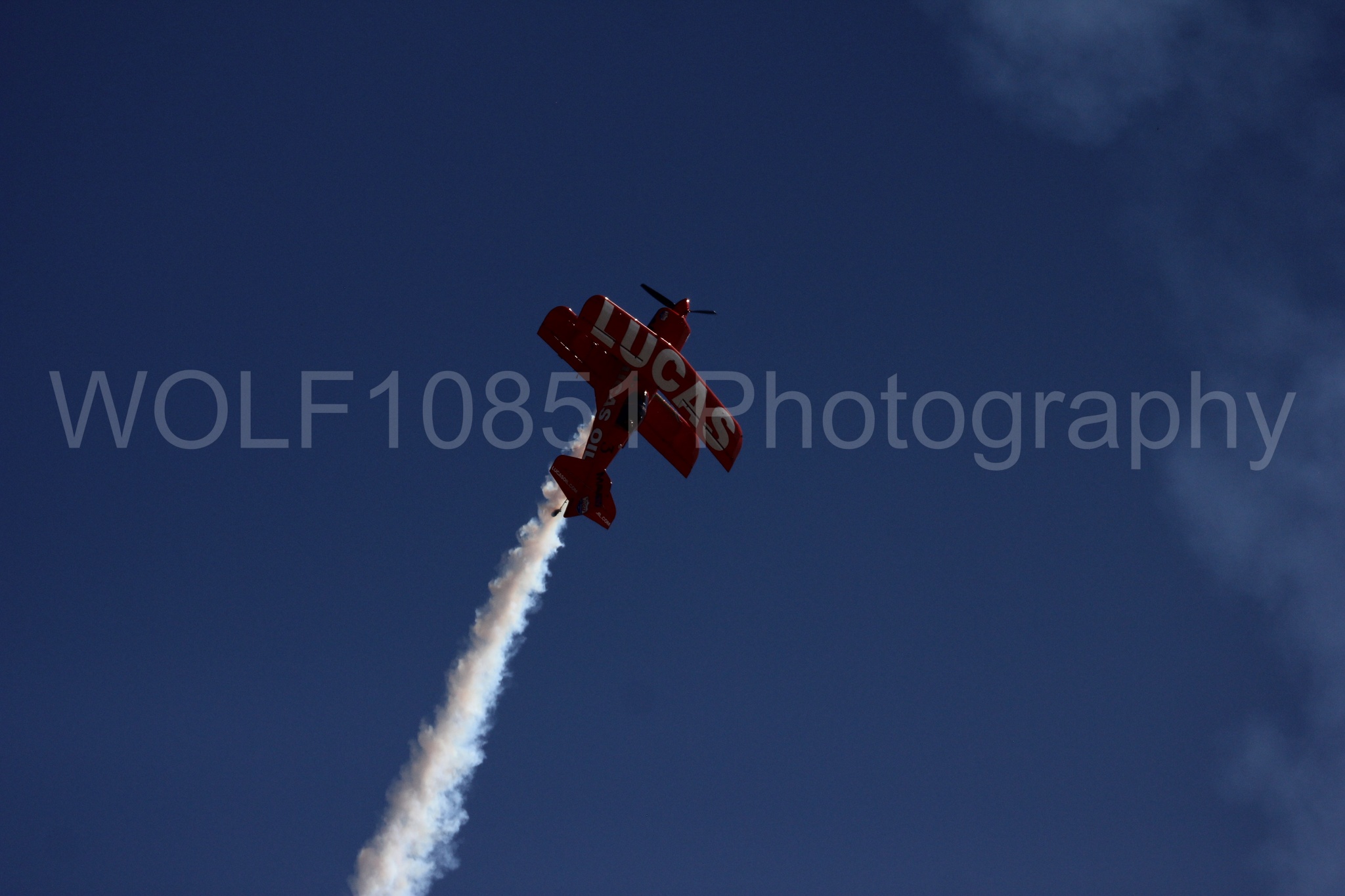 Aviation photography by WOLF10851 featuring Pitts S1-11b, California Capital Airshow 2016, Mike Wiskus, Lucas Oil.