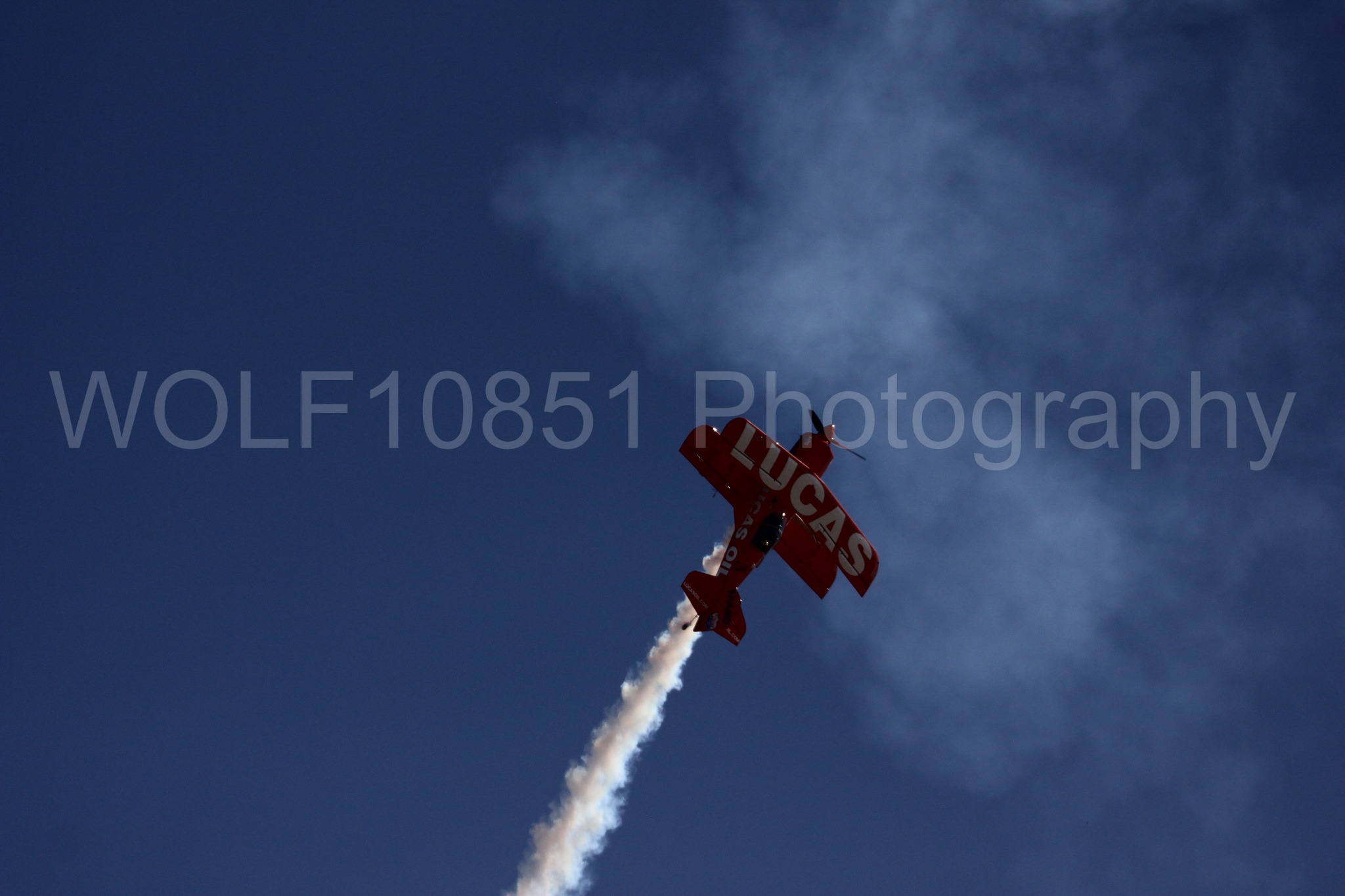 Aviation photography by WOLF10851 featuring Pitts S1-11b, California Capital Airshow 2016, Mike Wiskus, Lucas Oil.