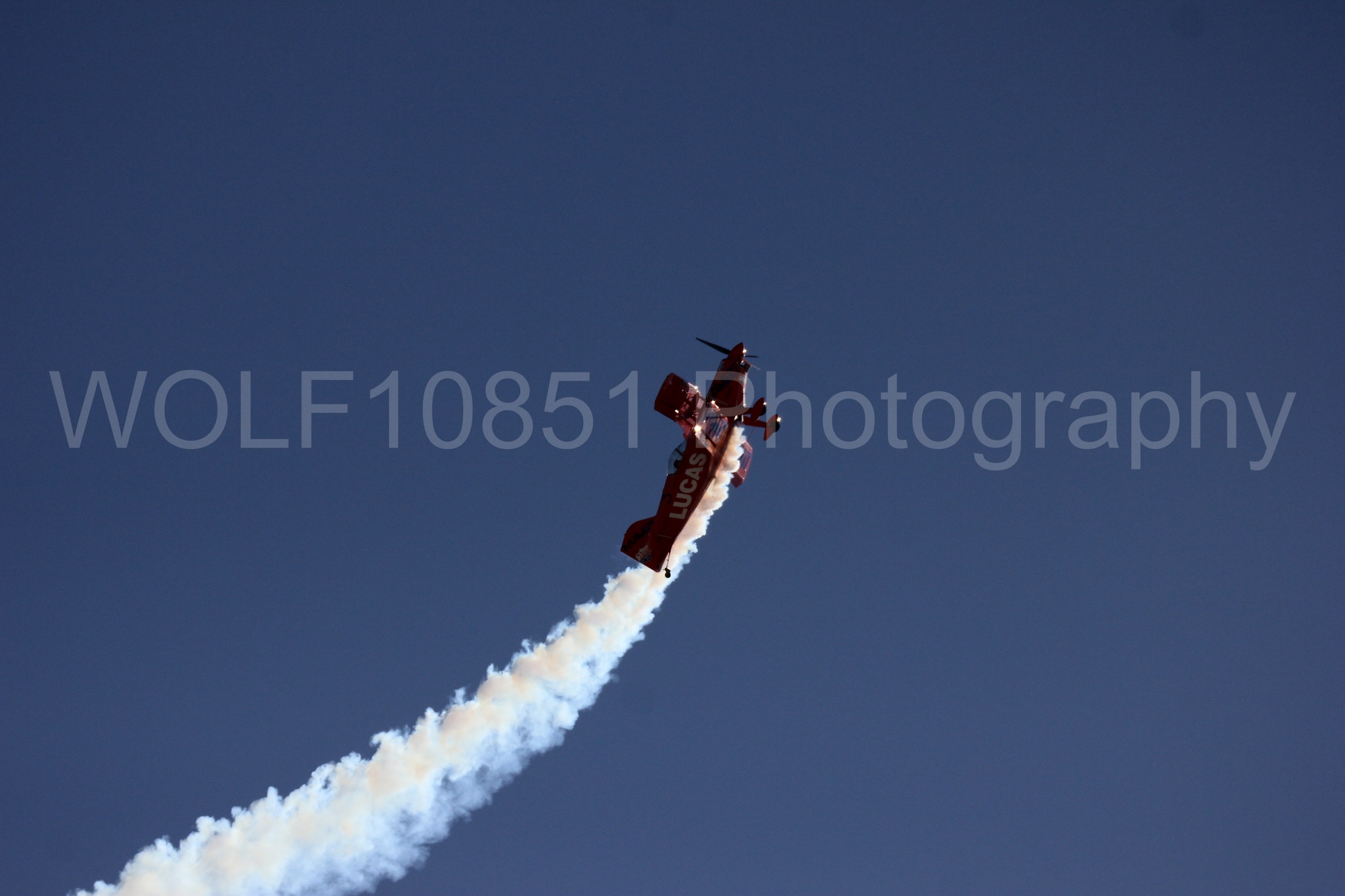 Aviation photography by WOLF10851 featuring Pitts S1-11b, California Capital Airshow 2016, Mike Wiskus, Lucas Oil.