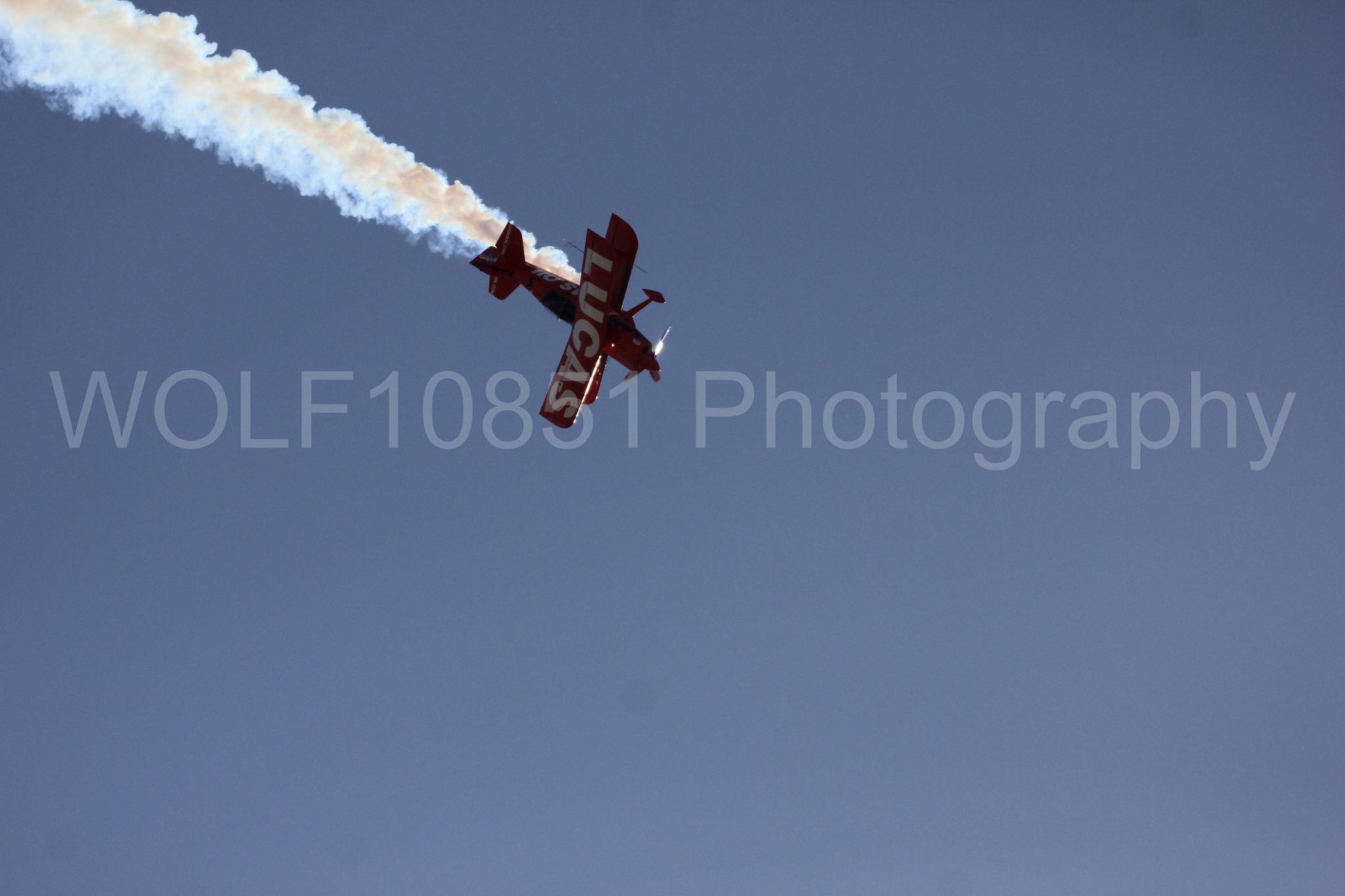 Aviation photography by WOLF10851 featuring Pitts S1-11b, California Capital Airshow 2016, Mike Wiskus, Lucas Oil.