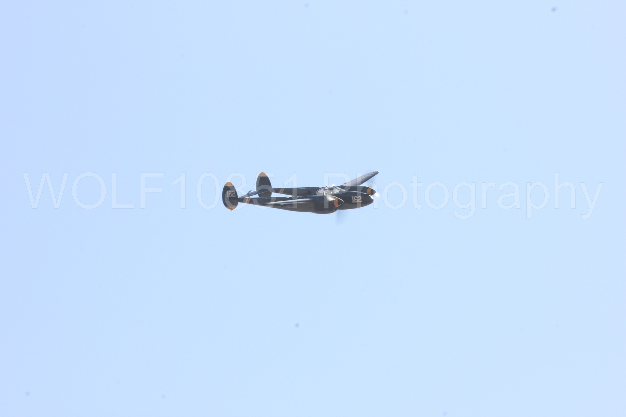 Aviation photography by WOLF10851 featuring P-38 Lightning, California Capital Airshow 2016, 23 Skidoo.