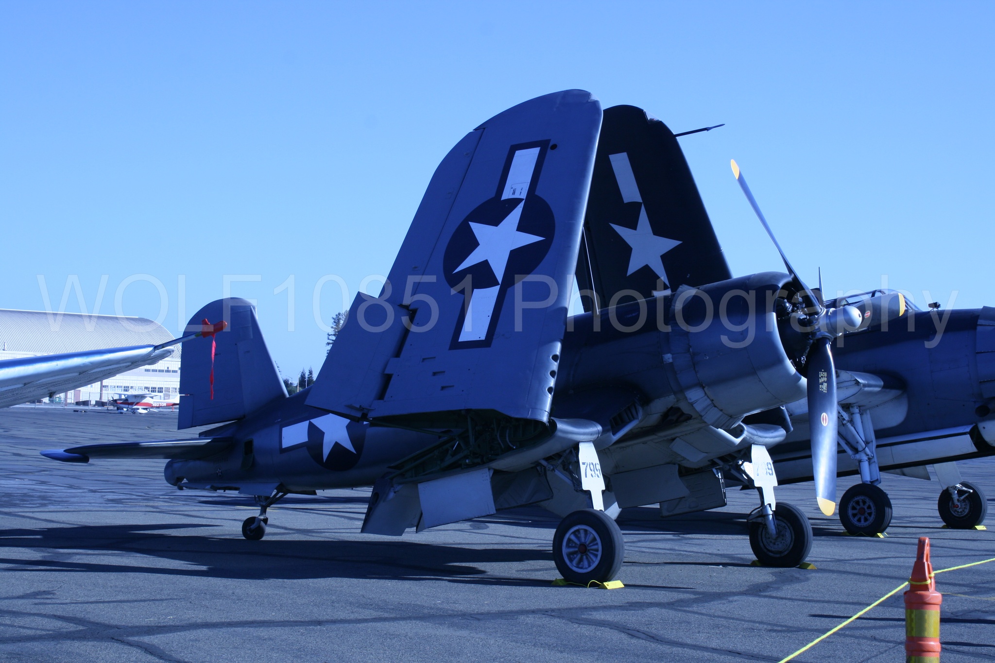Aviation photography by WOLF10851 featuring Vaught F-4U Corsair, Static Display, California Capital Airshow 2016.