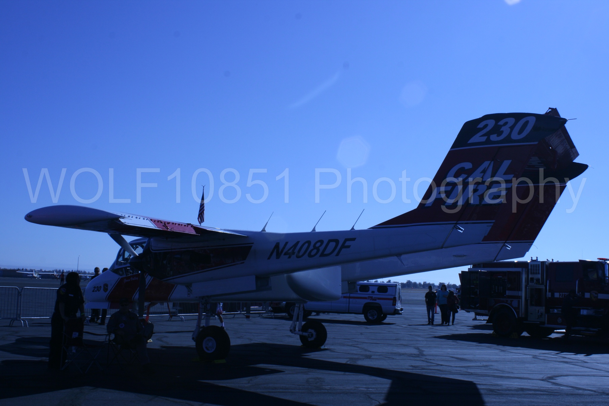 Aviation photography by WOLF10851 featuring Static Display, California Capital Airshow 2016, Cal Fire, OV-10 Bronco.