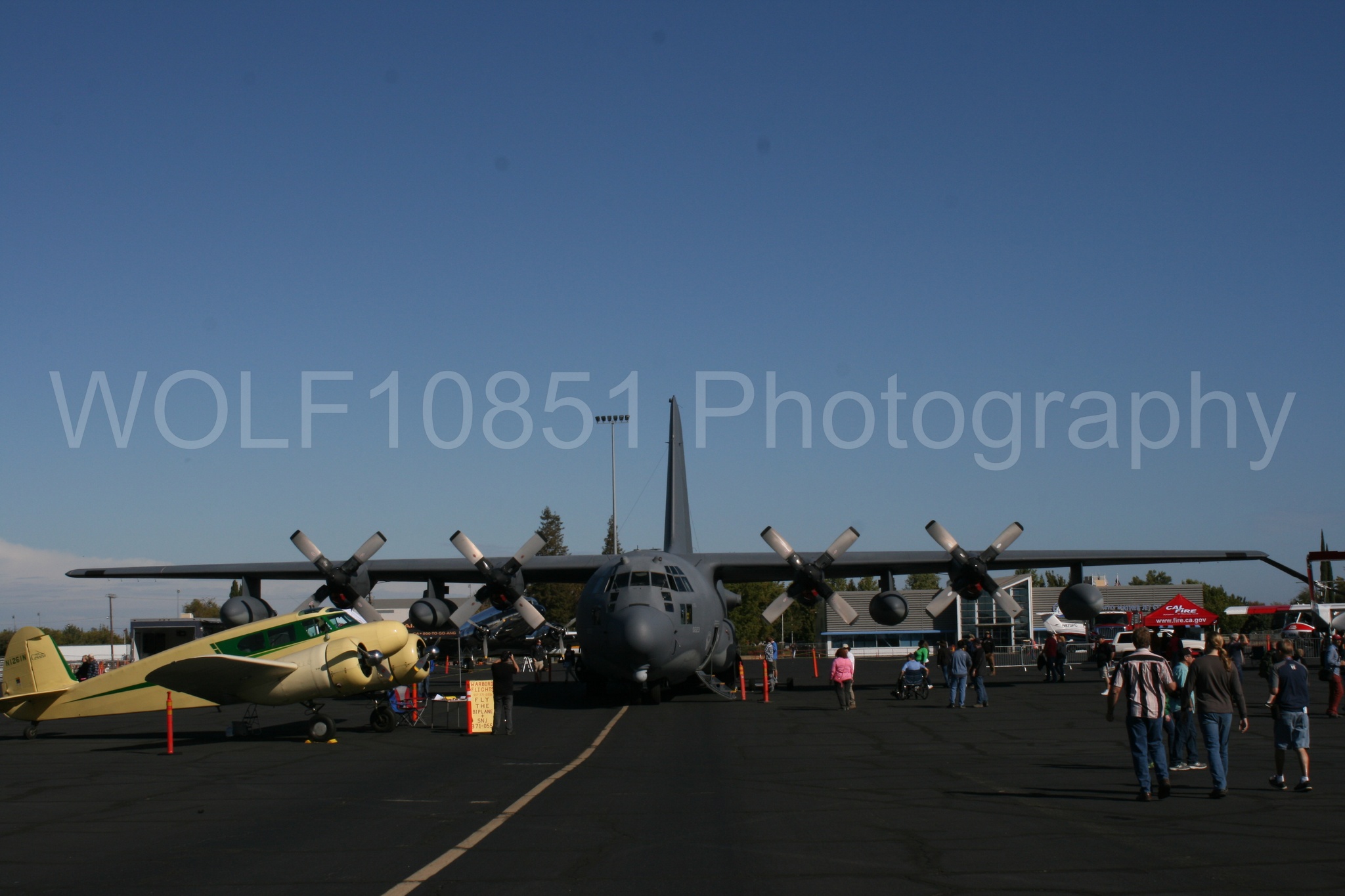 Aviation photography by WOLF10851 featuring Static Display, C-130 Hercules, California Capital Airshow 2016.