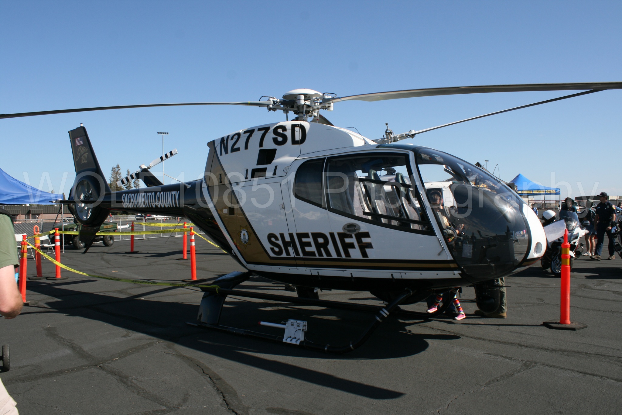 Aviation photography by WOLF10851 featuring Static Display, California Capital Airshow 2016, Sacramento Sheriff, eurocopter EC 120B.