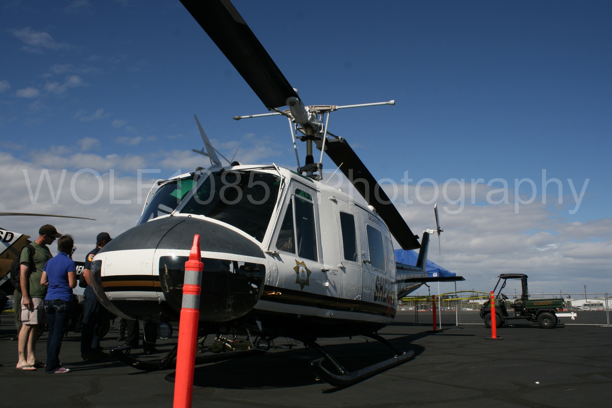 Aviation photography by WOLF10851 featuring Static Display, Bell UH-1 Iroquois Huey, California Capital Airshow 2016, Sacramento Sheriff.