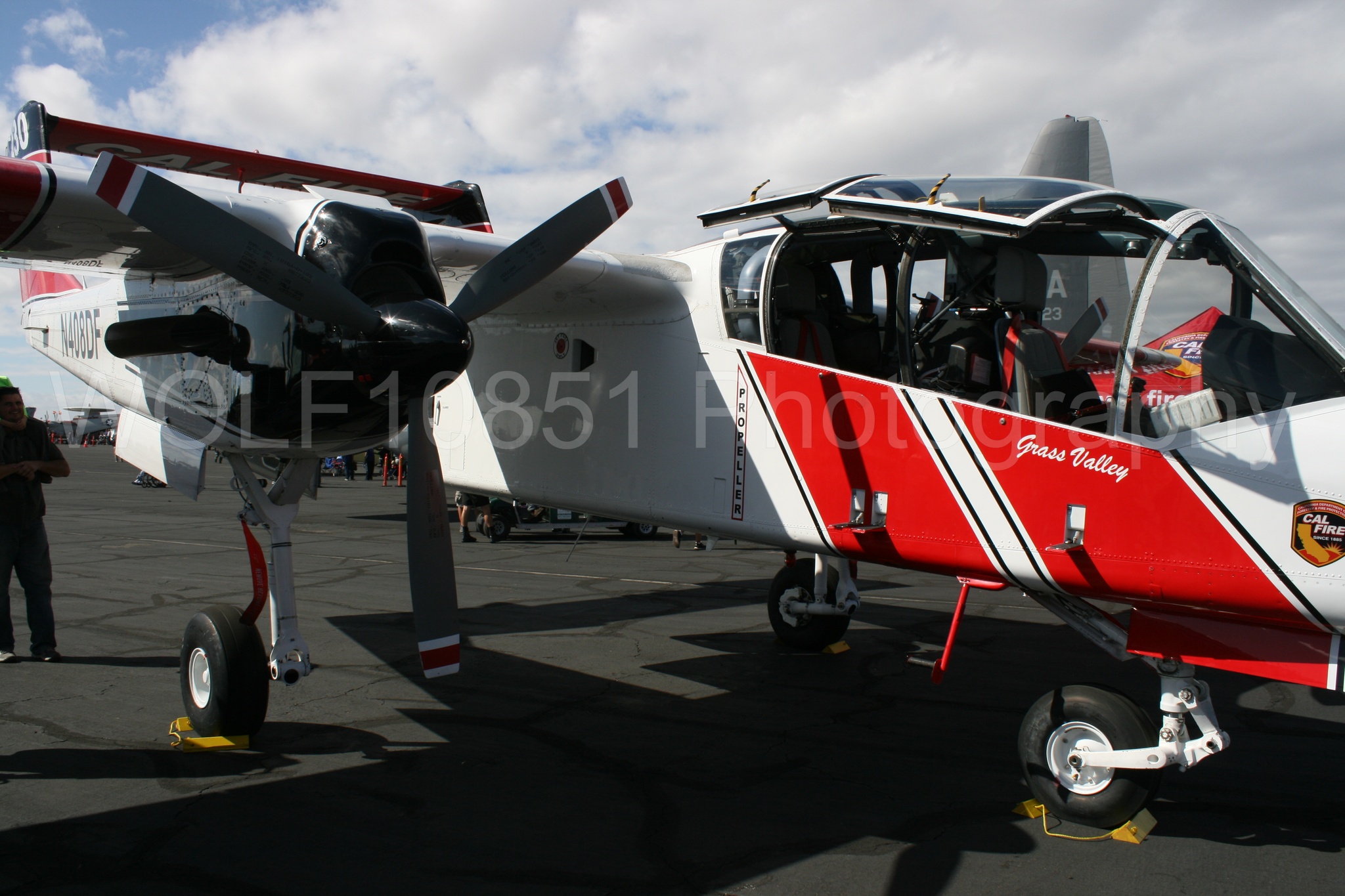 Aviation photography by WOLF10851 featuring Static Display, California Capital Airshow 2016, Cal Fire, OV-10 Bronco.